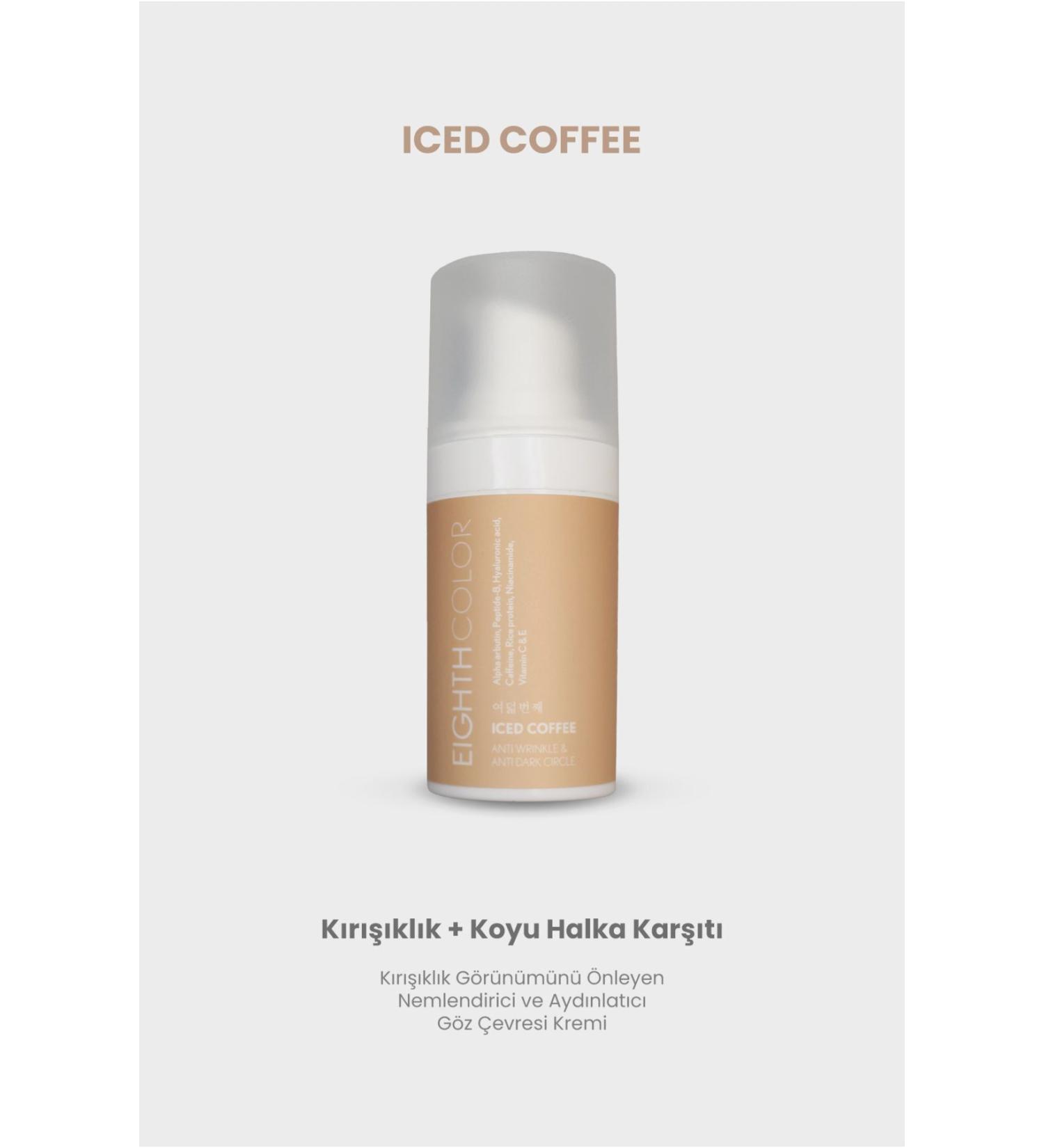 EIGHTH COLOR Iced Coffee - Moisturizing and brightening eye contour cream that prevents the appearance of wrinkles 15ml - Buy Online on GoSupps.com