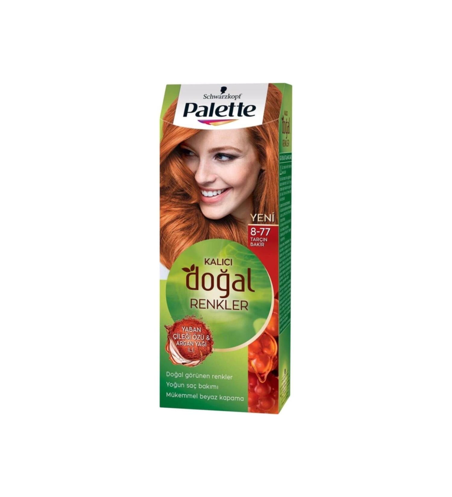 Palette Hair Dye 8-77 Cinnamon Copper Permanent Natural Colors