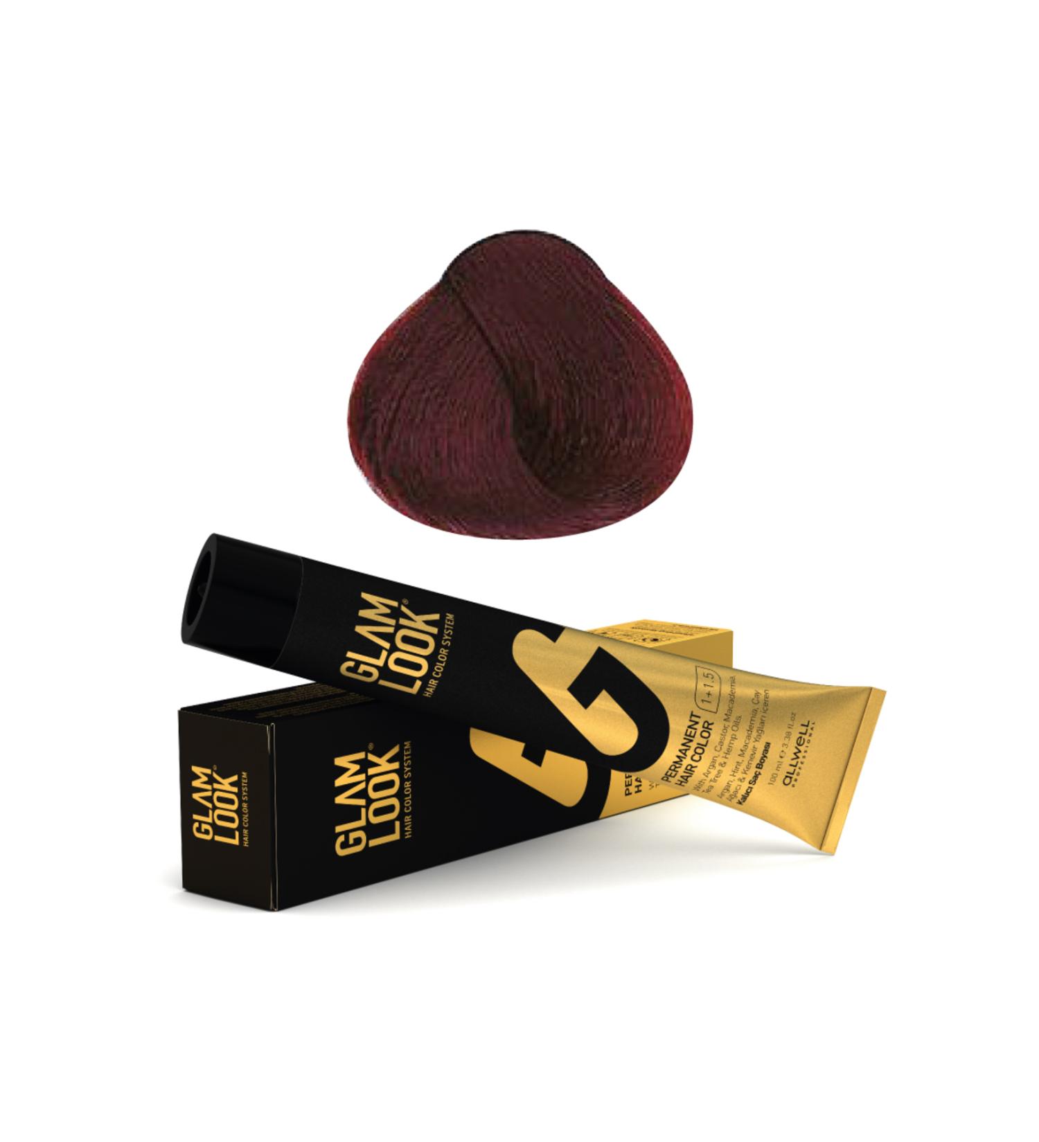 glam look Glamlook Permanent Hair Dye Light Chestnut Red 5.6 100 ml - Buy Online on GoSupps.com