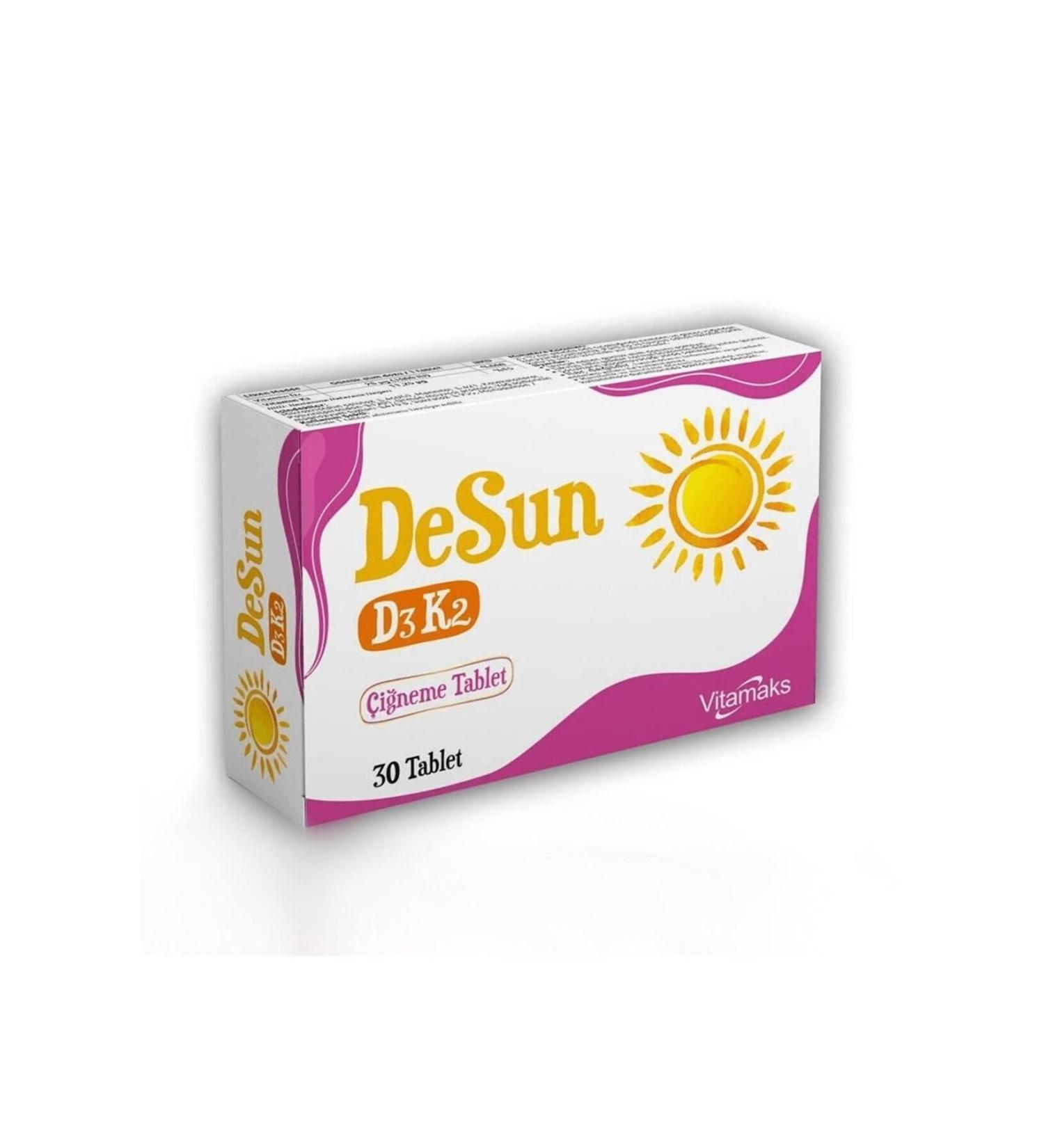 vitamaks Desun D3k2 30 Tablets Chewable Tablet