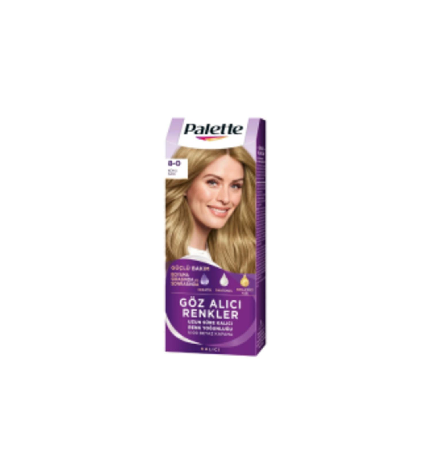 Eye-Catching Colors Palette 8-0 Dark Blonde Hair Dye (SINGLE)