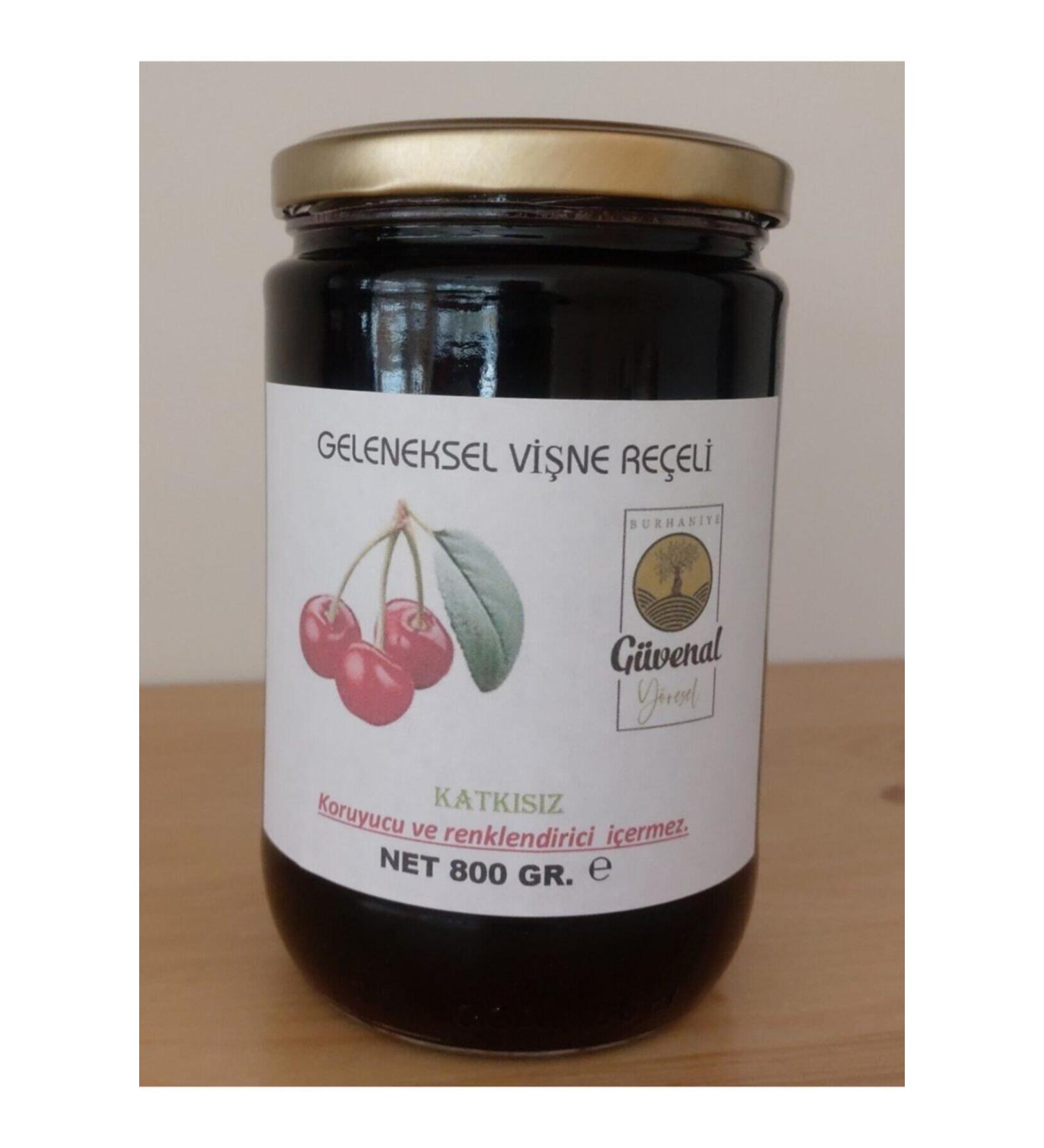 Burhaniye Guvenal Local Guvenal Local Cherry Jam 800 Gr