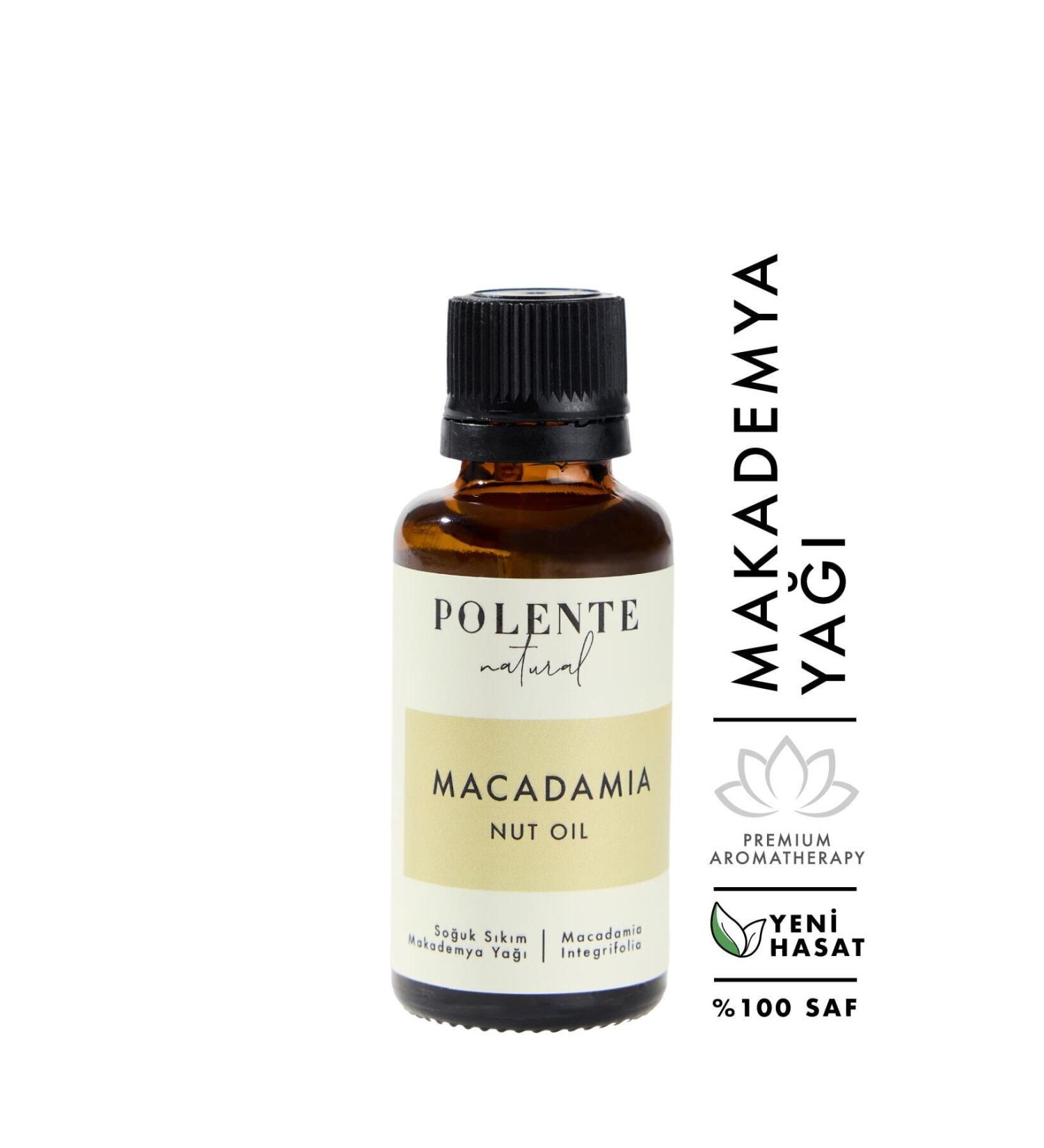 Polente Natural Macadamia Nut Oil - Cold Pressed (30 ML)