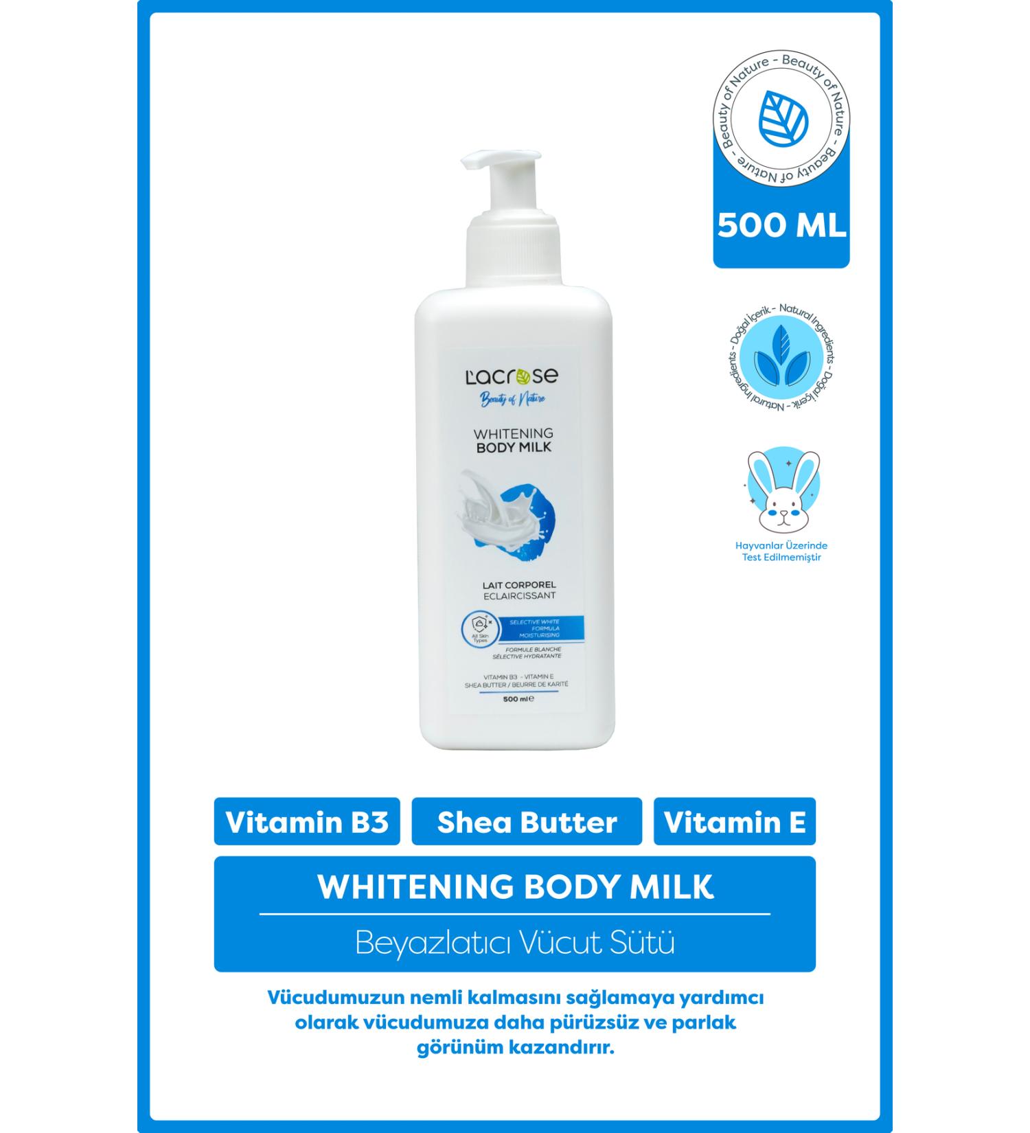 L'ACROSE Whitening Body Milk - Whitening Body Milk - 500 ml - Buy Online on GoSupps.com