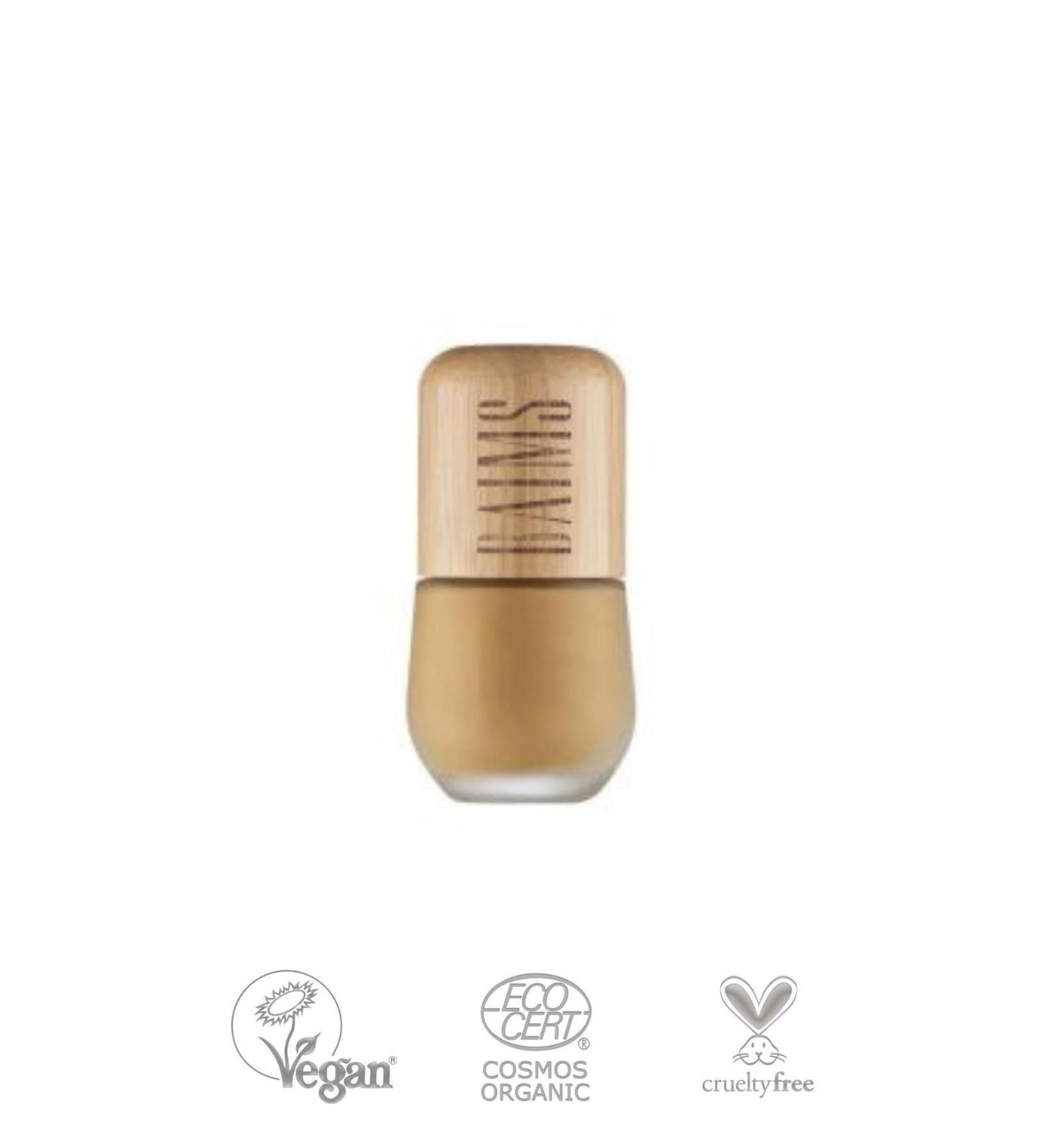 baims Fluid Foundation Excellent Skin (liquid Foundation) Organic Vegan Foundation 50 Toffee