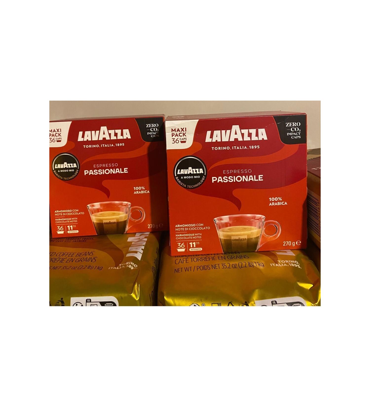 LavAzza 2 Li 36 Pieces Modo Mio Capsule Passionale