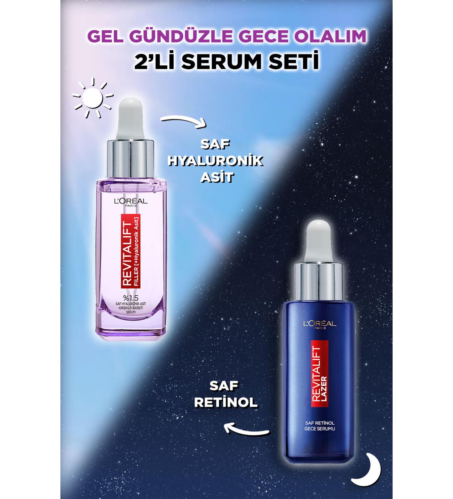 L'Oreal Paris Loreal Paris Revitalift Filler Plumper 30 ml and Pure Retinol Night Serum 30 ml