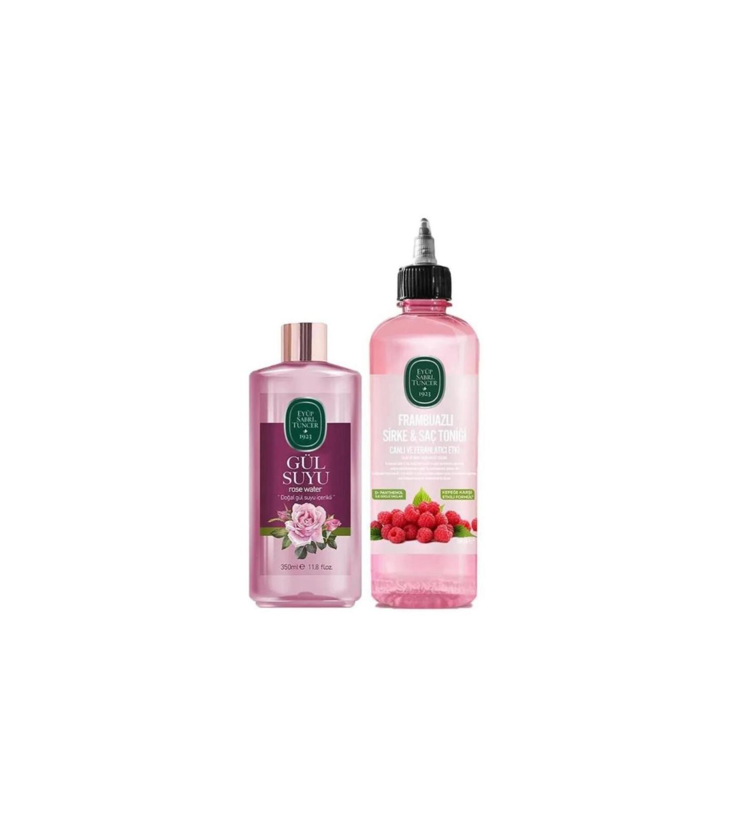 Ey p Sabri Tuncer Raspberry Vinegar & Hair Tonic and Rose Water 350 ml