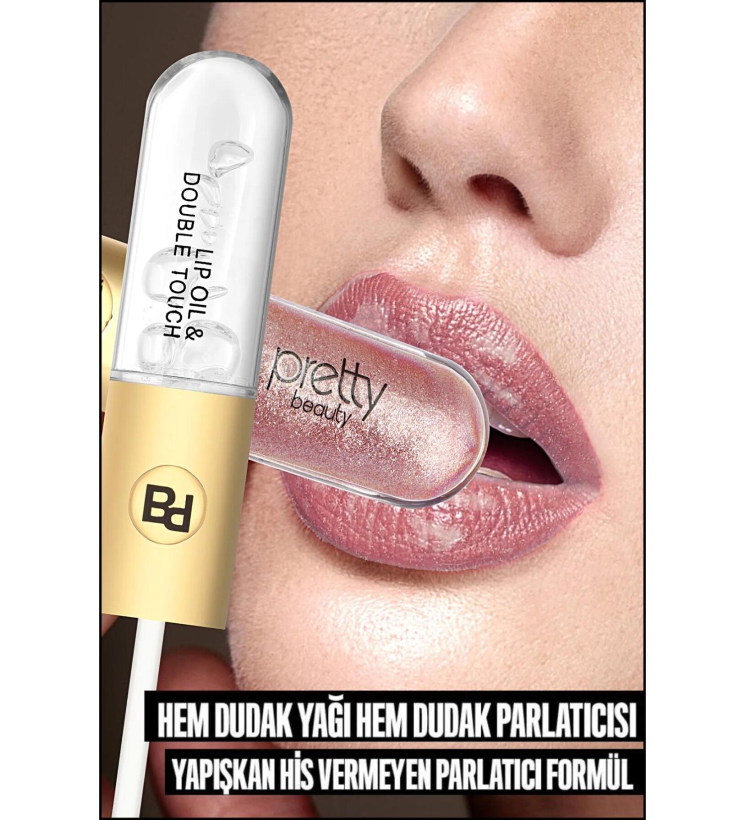 Miniso Double Sided Gloss Lipstick & Lip Oil PB-408B-05