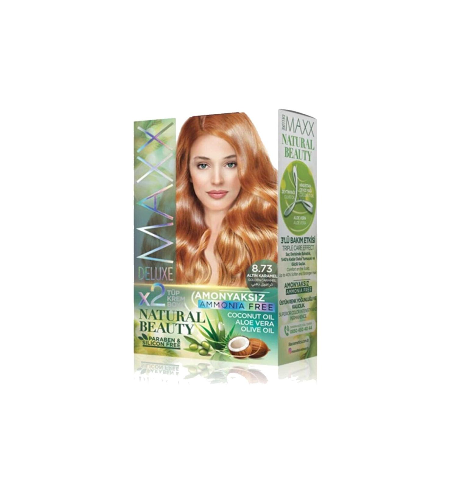 Skygo Natural Beauty Ammonia Free Hair Dye 8.73 Golden Caramel