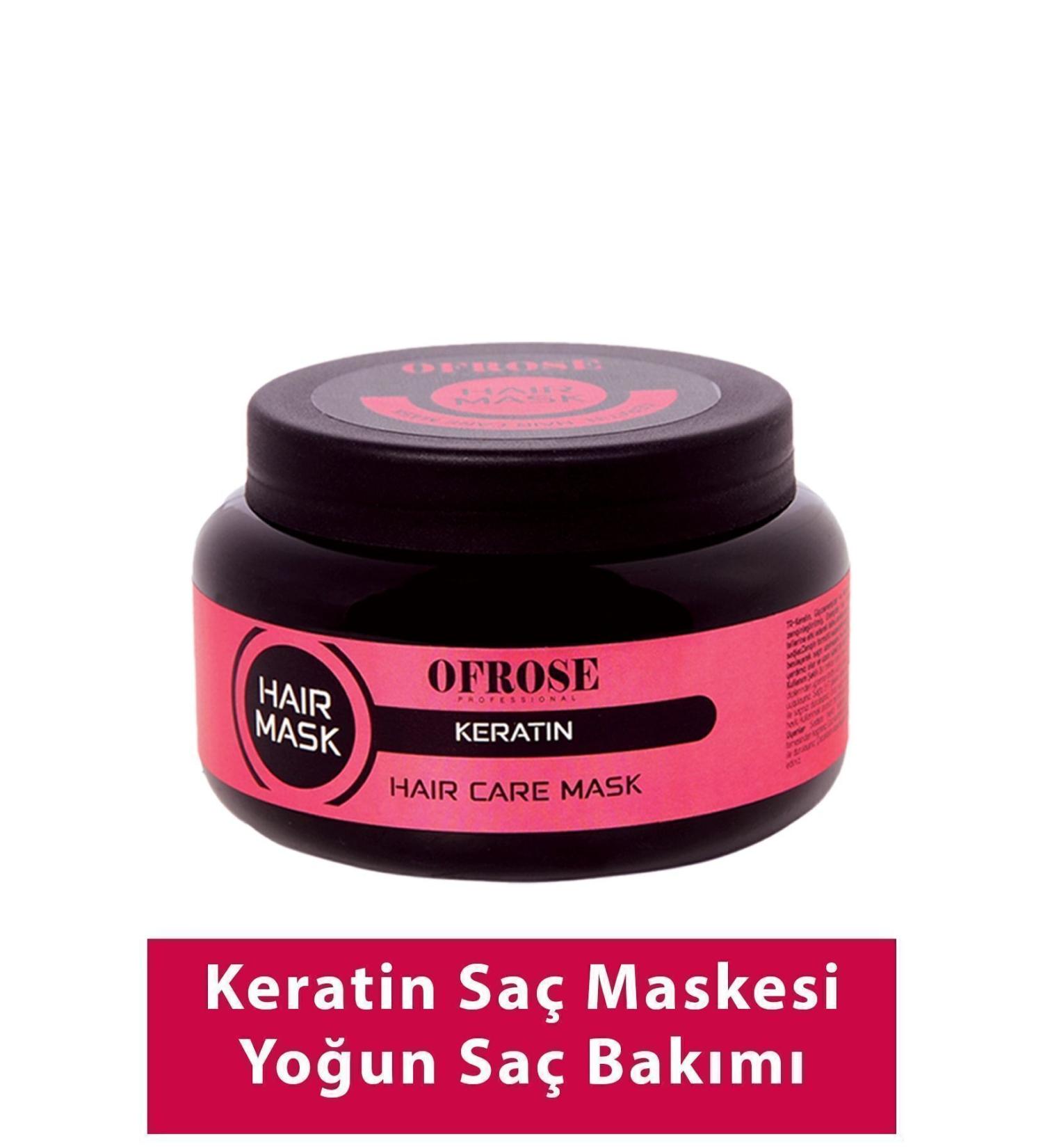 OFROSE Keratin Hair Volumizing Mask for Lively and Shiny Hair 250ml