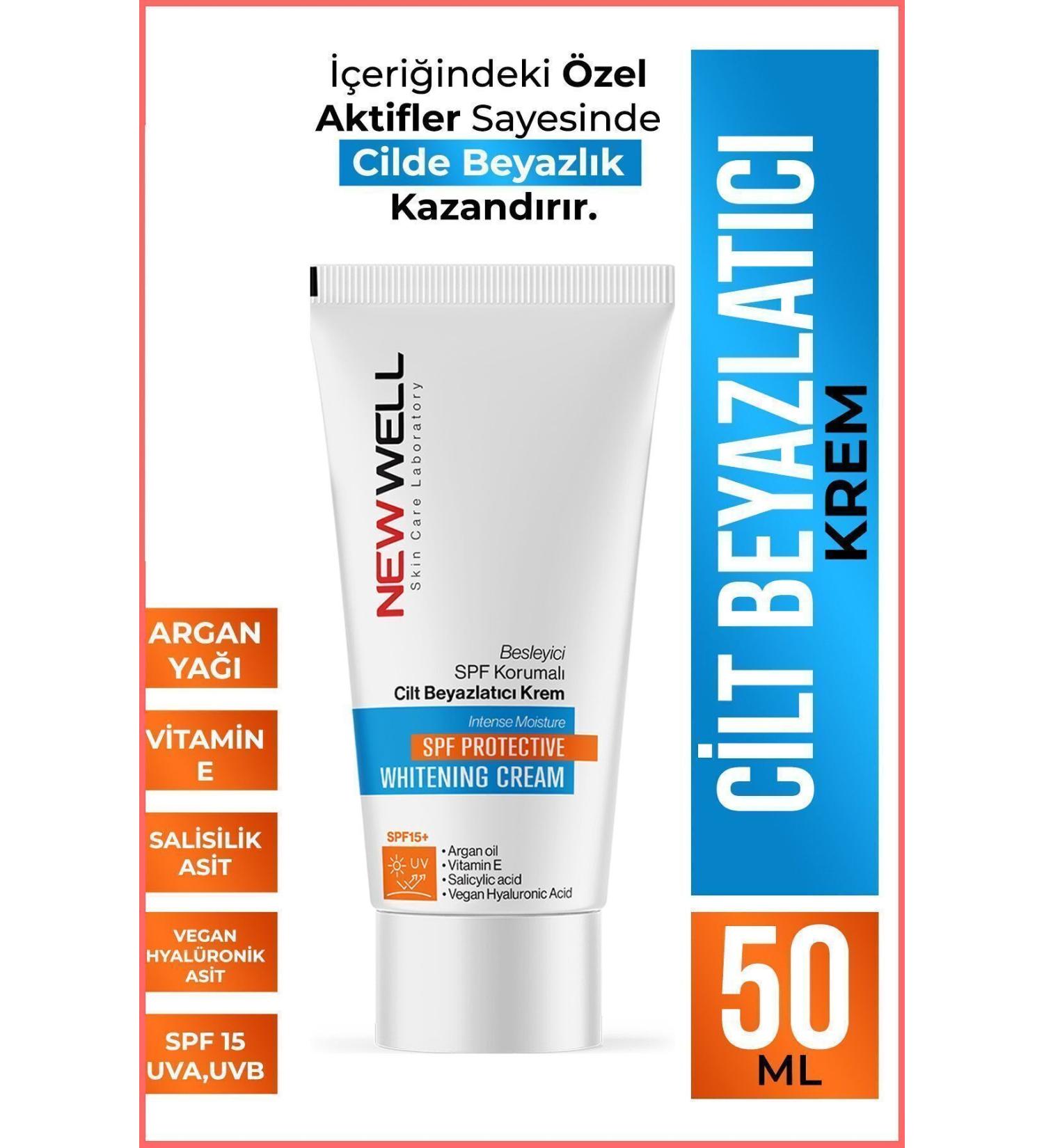 New Well Nourishing SPF Protected Skin Whitening Cream 50ML - Buy Online on GoSupps.com