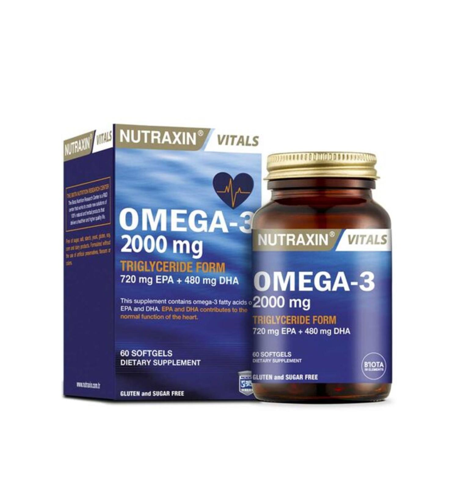 Nutraxin Omega-3 2.000 mg 60 Softel (SINGLE)