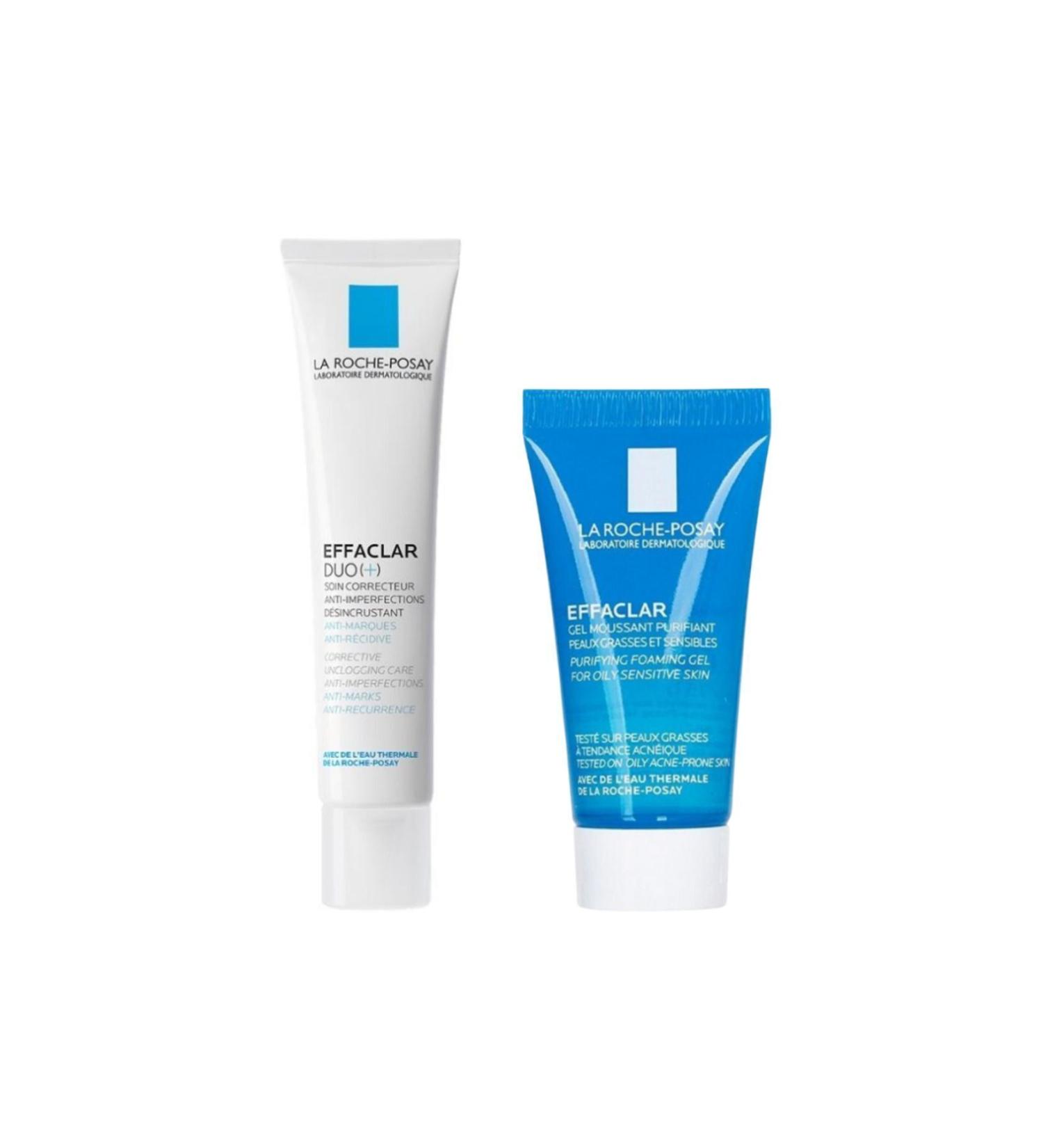 La Roche Posay Effaclar Duo Acne Prone Skin Care Cream 40ml Effaclar Gel 15ml