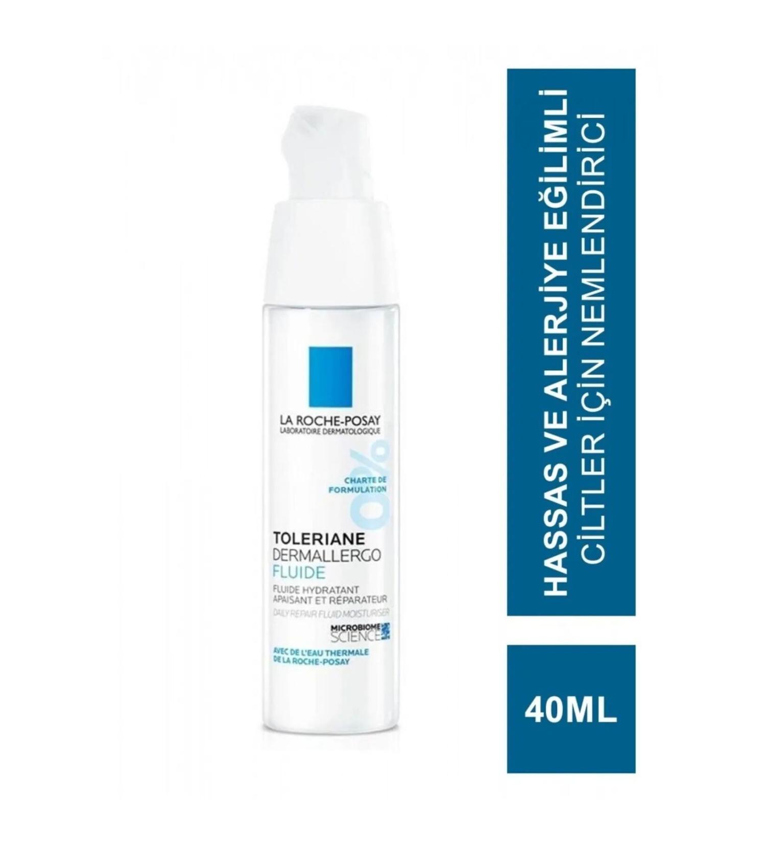 La Roche Posay Toleriane Dermallergo Fluide Care Cream 40 ml - Moisturizing Soothing for Sensitive Skin - Buy Online on GoSupps.com