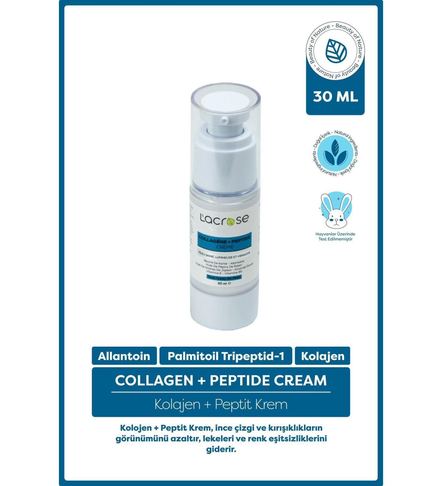 L'ACROSE Collagen + Peptide Cream - Collagen Peptide Cream - 30 ML - Buy Online on GoSupps.com
