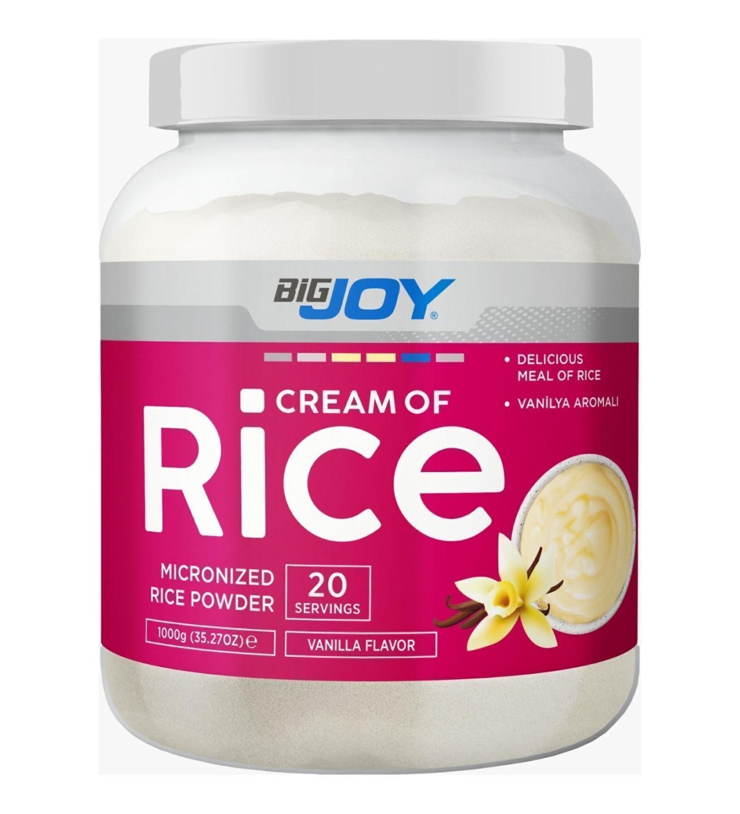 Bigjoy Sports Cream Of Rice Vanilla 1000g Cream Of Rice 20 Servings - Carbohydrate