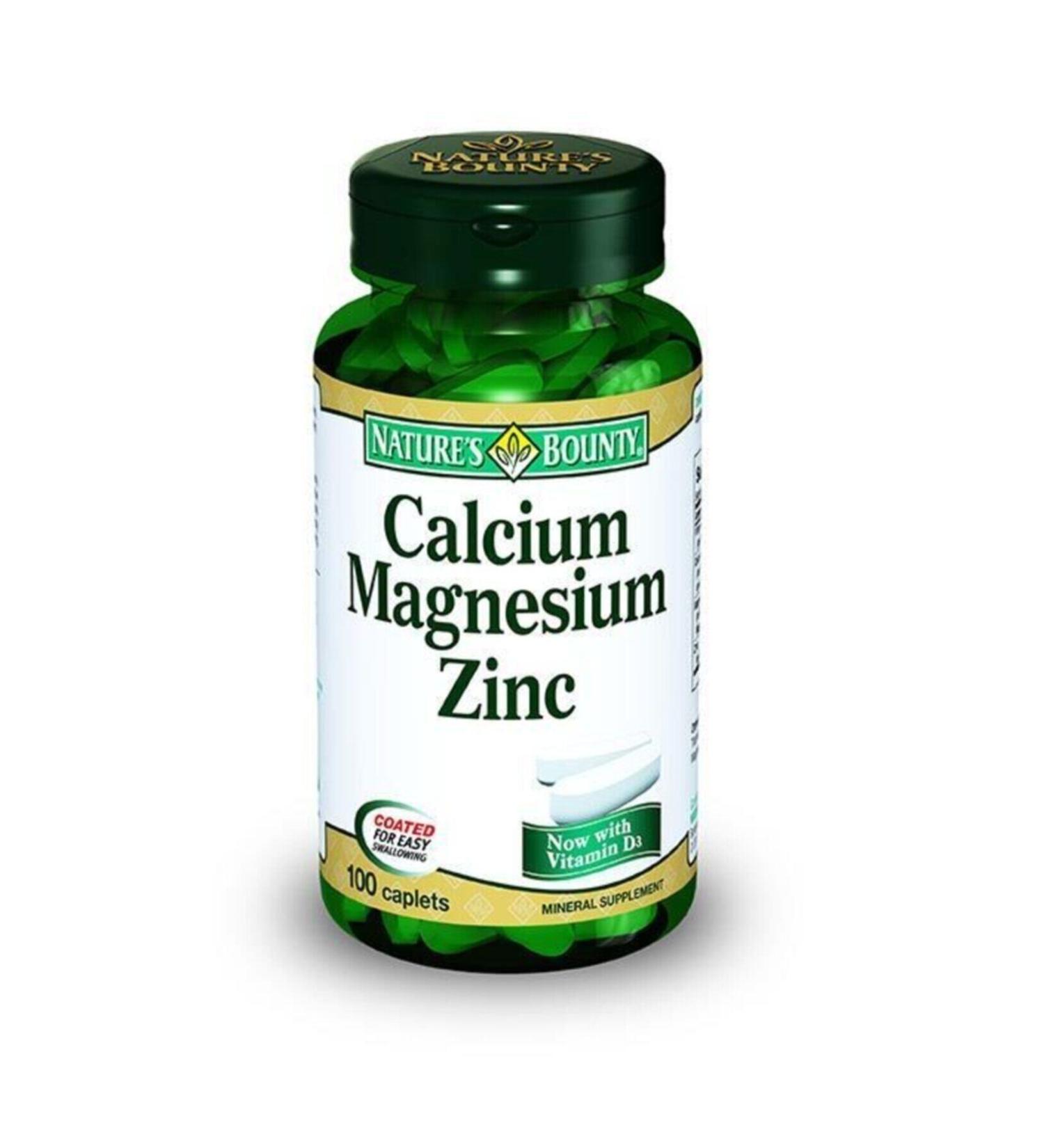 Natures Bounty Calcium Magnesium Zinc 100 Tablets