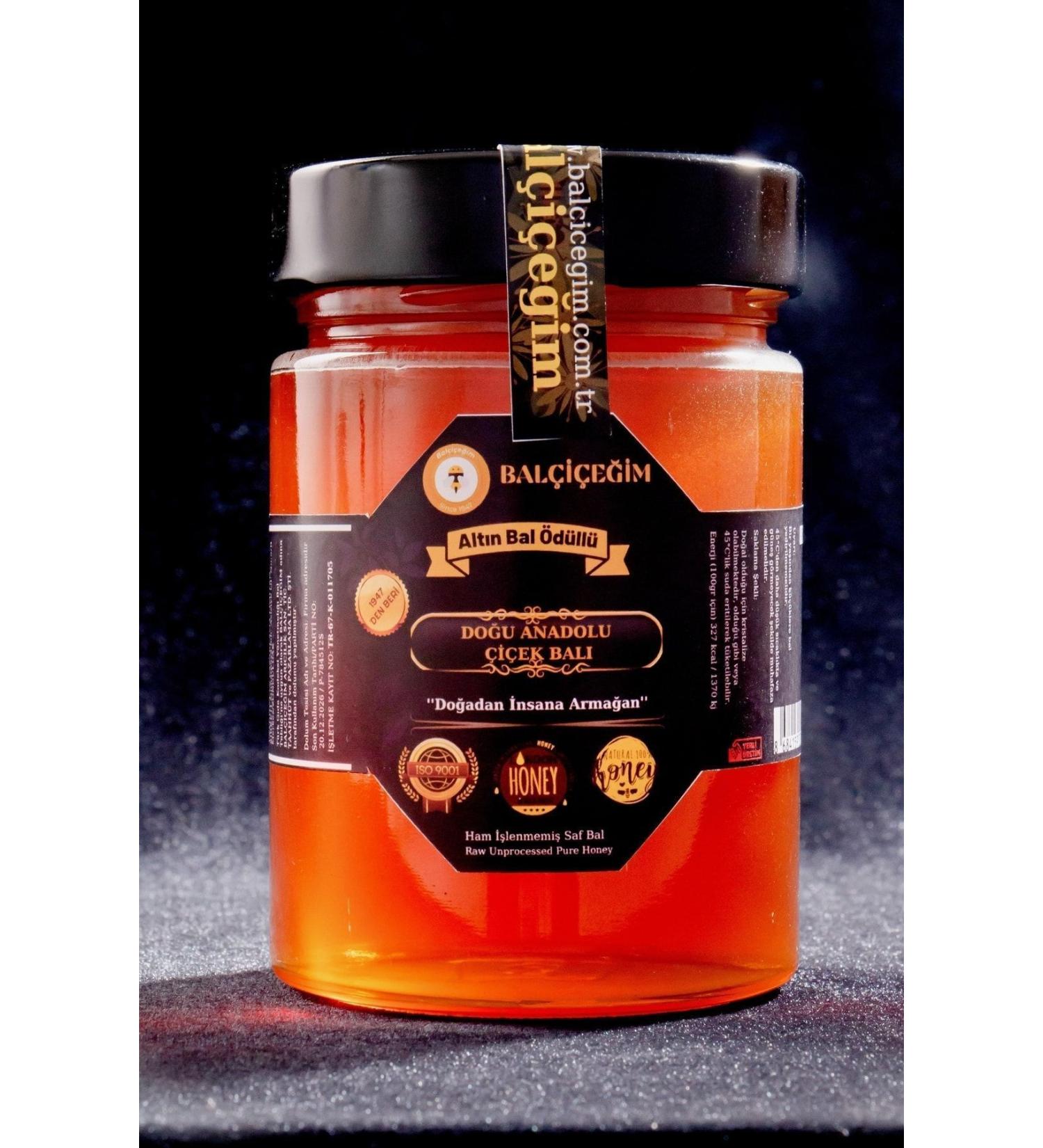 bal i e im Eastern Anatolia Flower Honey 450gr (GOLDEN HONEY AWARD) Natural Honey
