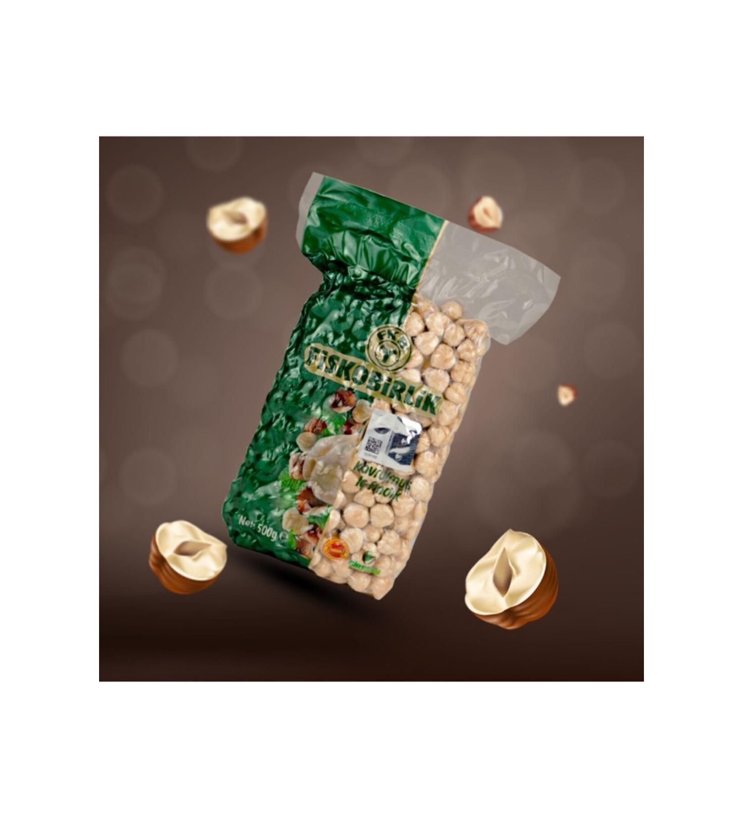 Fiskobirlik Roasted Hazelnuts Vacuum Sealed 500 Gr