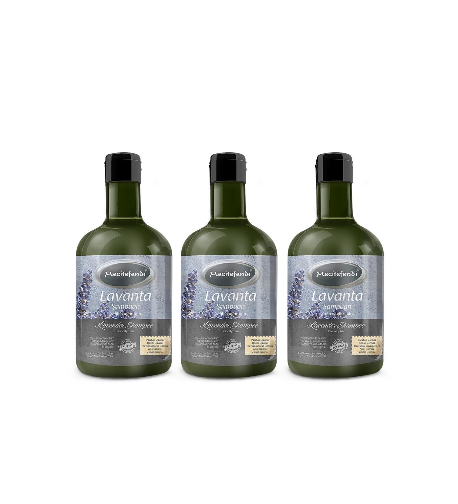 Mecit Efendi Lavender Essence Shampoo 400 ml 3-pack