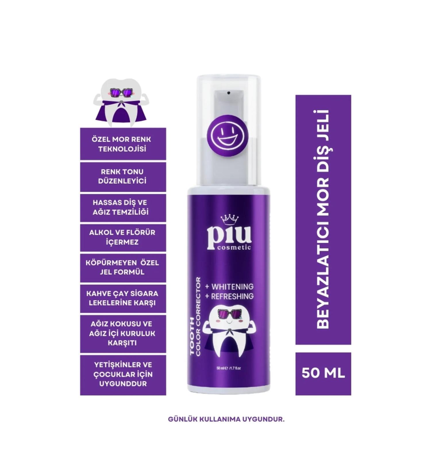 Piu Cosmetic Whitening Purple Tooth Gel - Buy Online on GoSupps.com