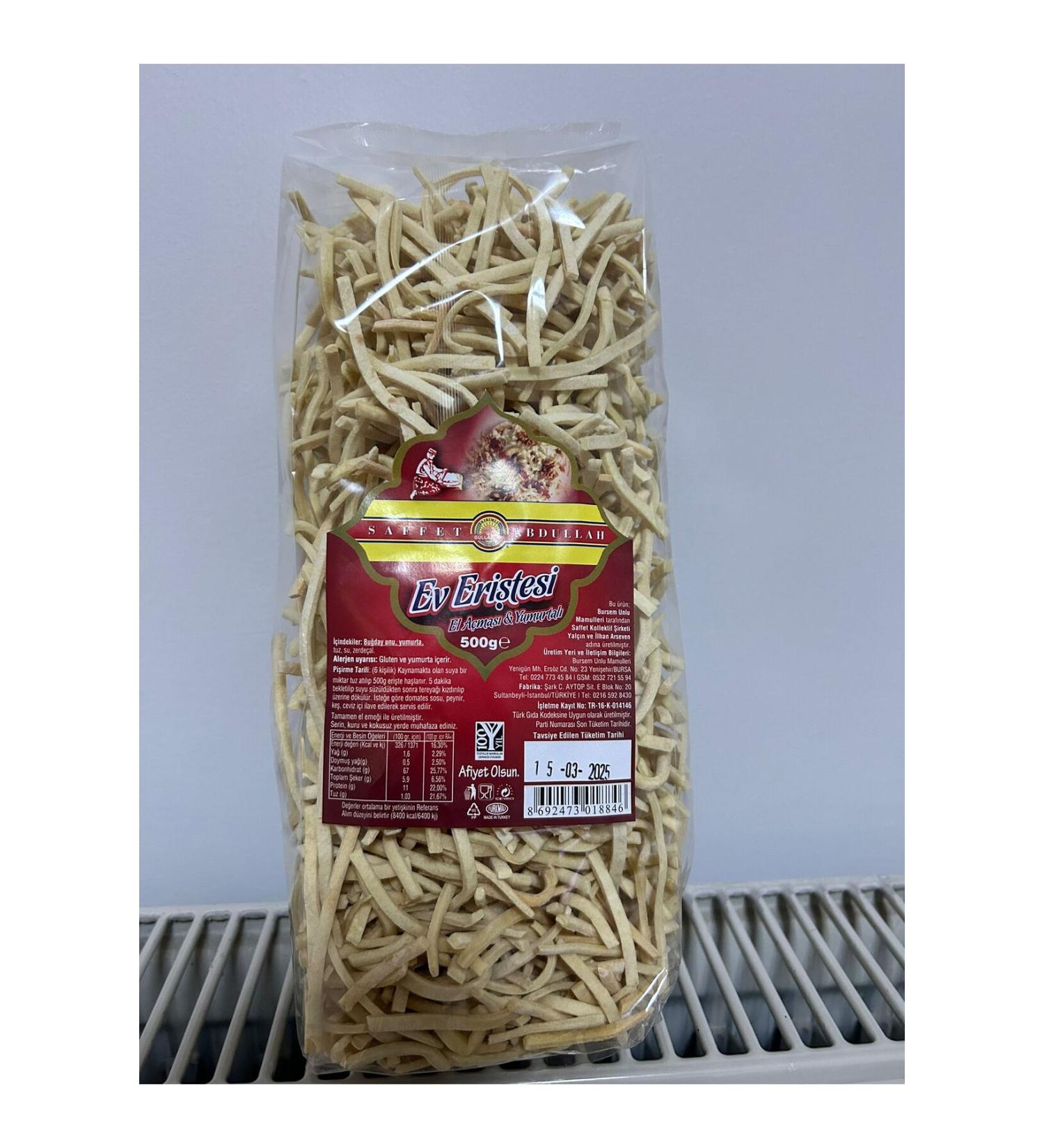 Saffet Abdullah Home Noodles 500 gr 4-Pack (2 Kg)