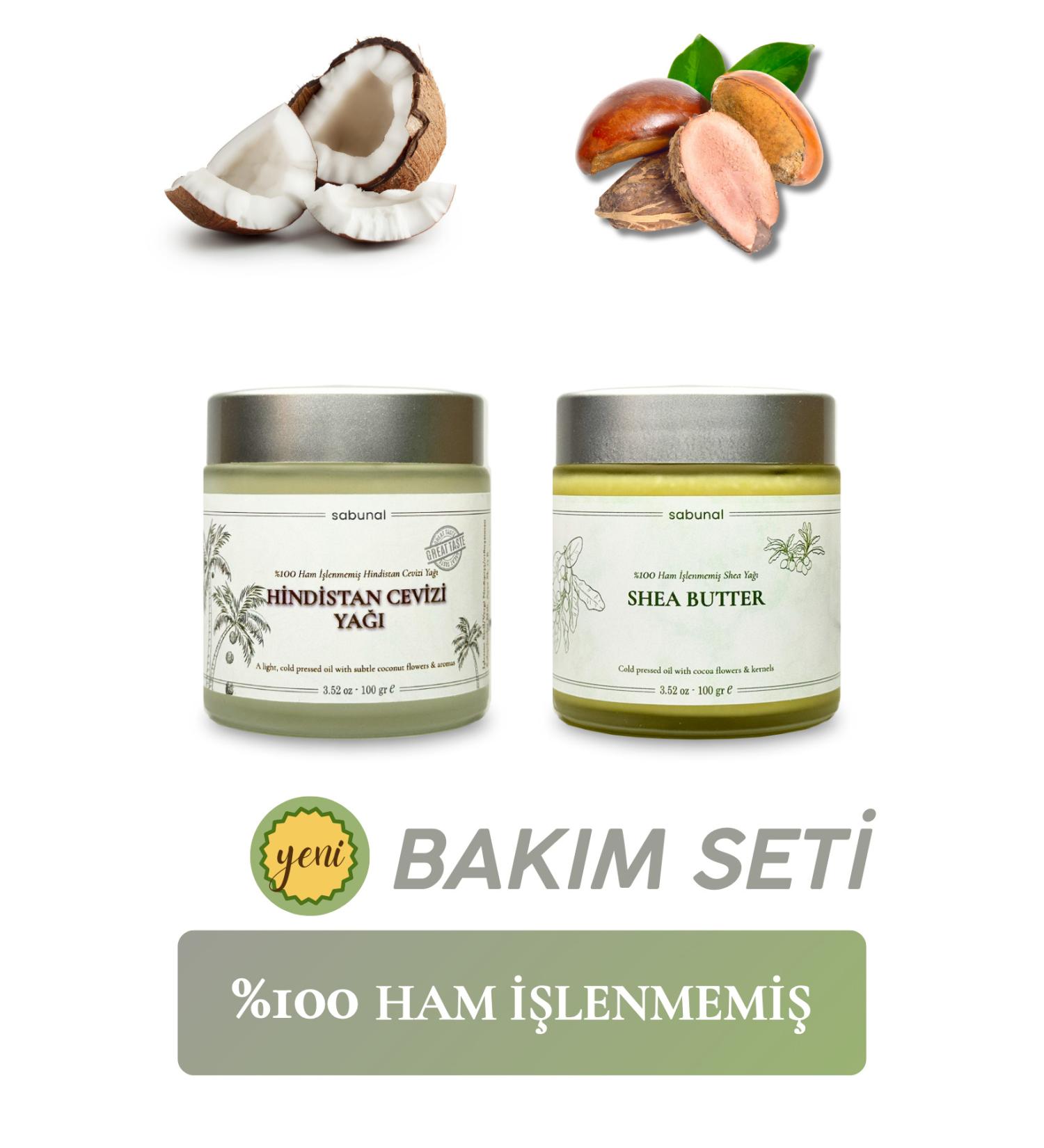 soapal Care Set Coconut Oil and Shea Butter Cold Pressed Raw Unprocessed Pure Natural Oil - Buy Online on GoSupps.com