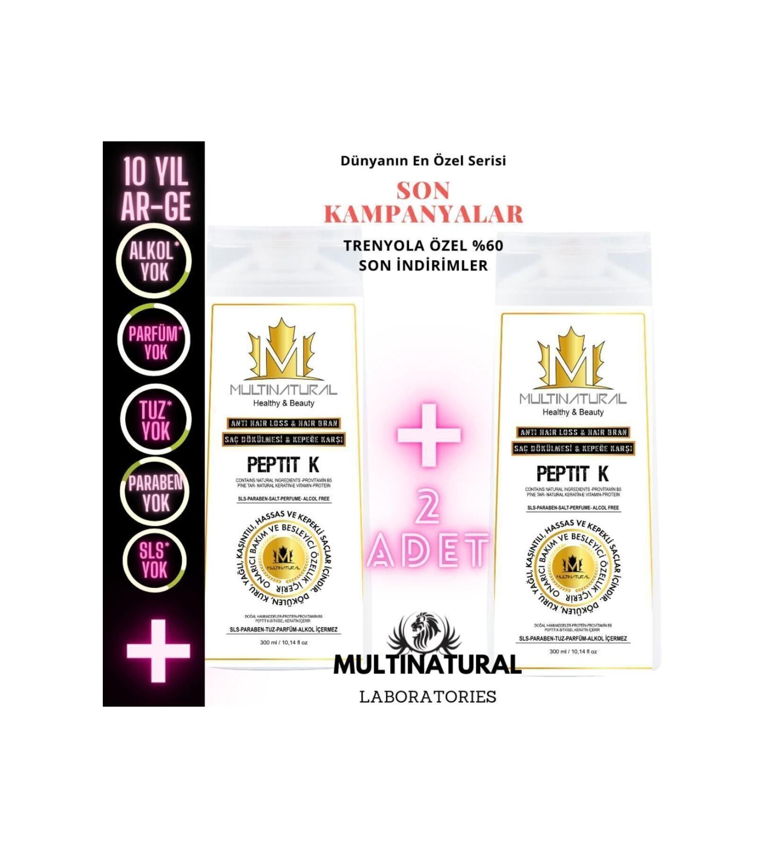 multinatural Dandruff Shampoo Hair Loss Shampoo Organic Anti-Flaking Shampoo 2x300 ml Eczema -x Series - Buy Online on GoSupps.com