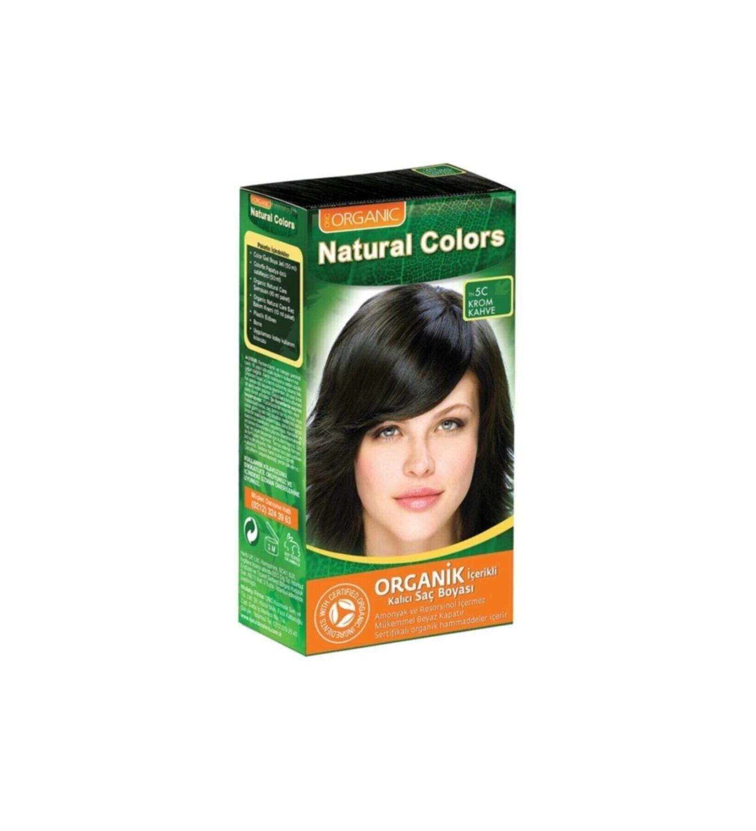 Organic Natural Colors 5c Chrome Brown Organic Hair Dye