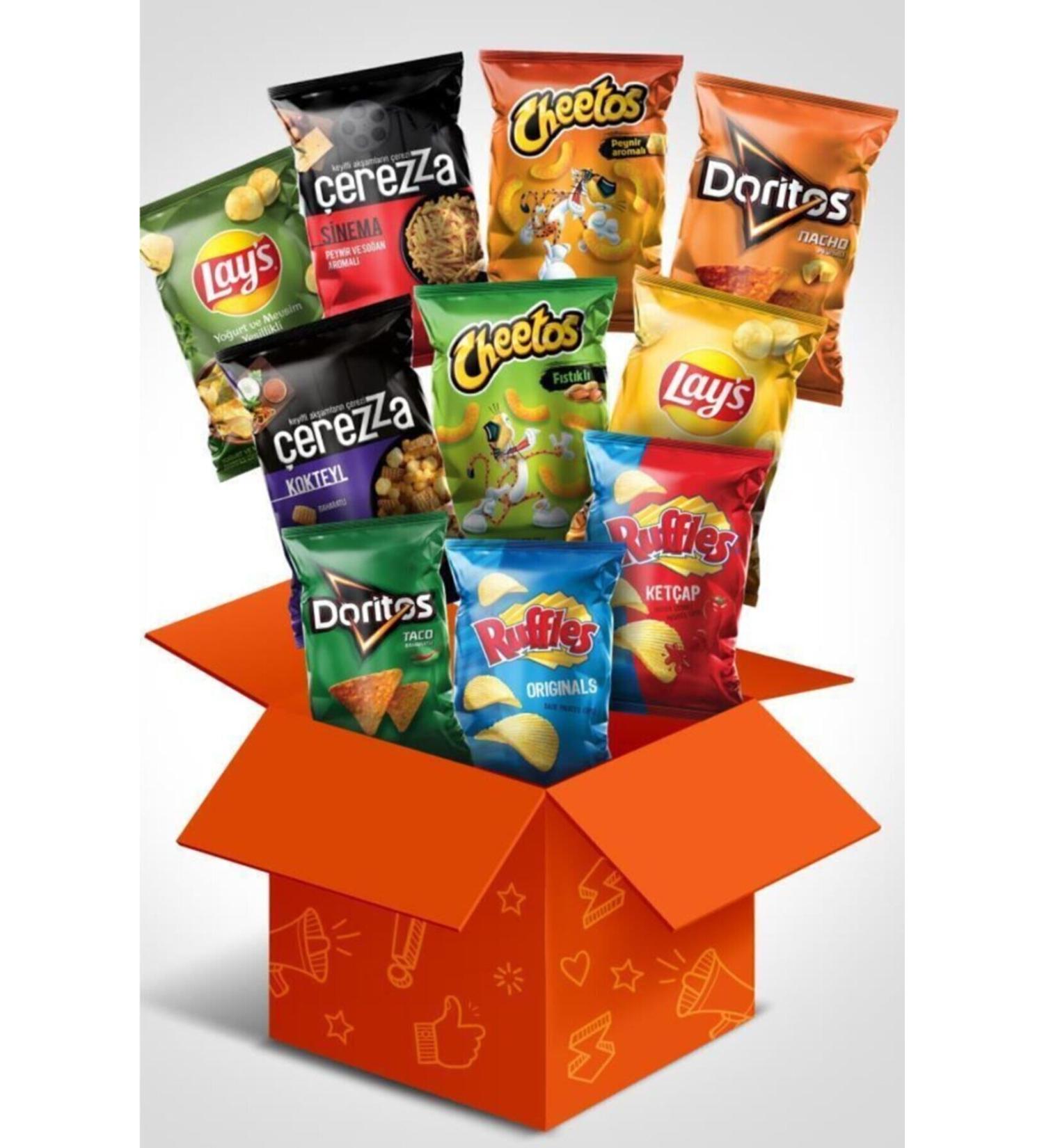 PepsiCo Giant Chips Pack (Lay's Ruffles Doritos Cheetos Cookieza)