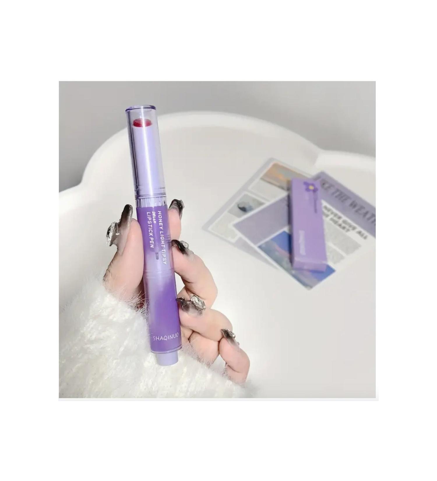 shaqinuo 1 Pcs Honey Shimmer Jelly Lipstick Solid Lip Gloss Tinted Lipstick Pen Type Lip Tint - Buy Online on GoSupps.com