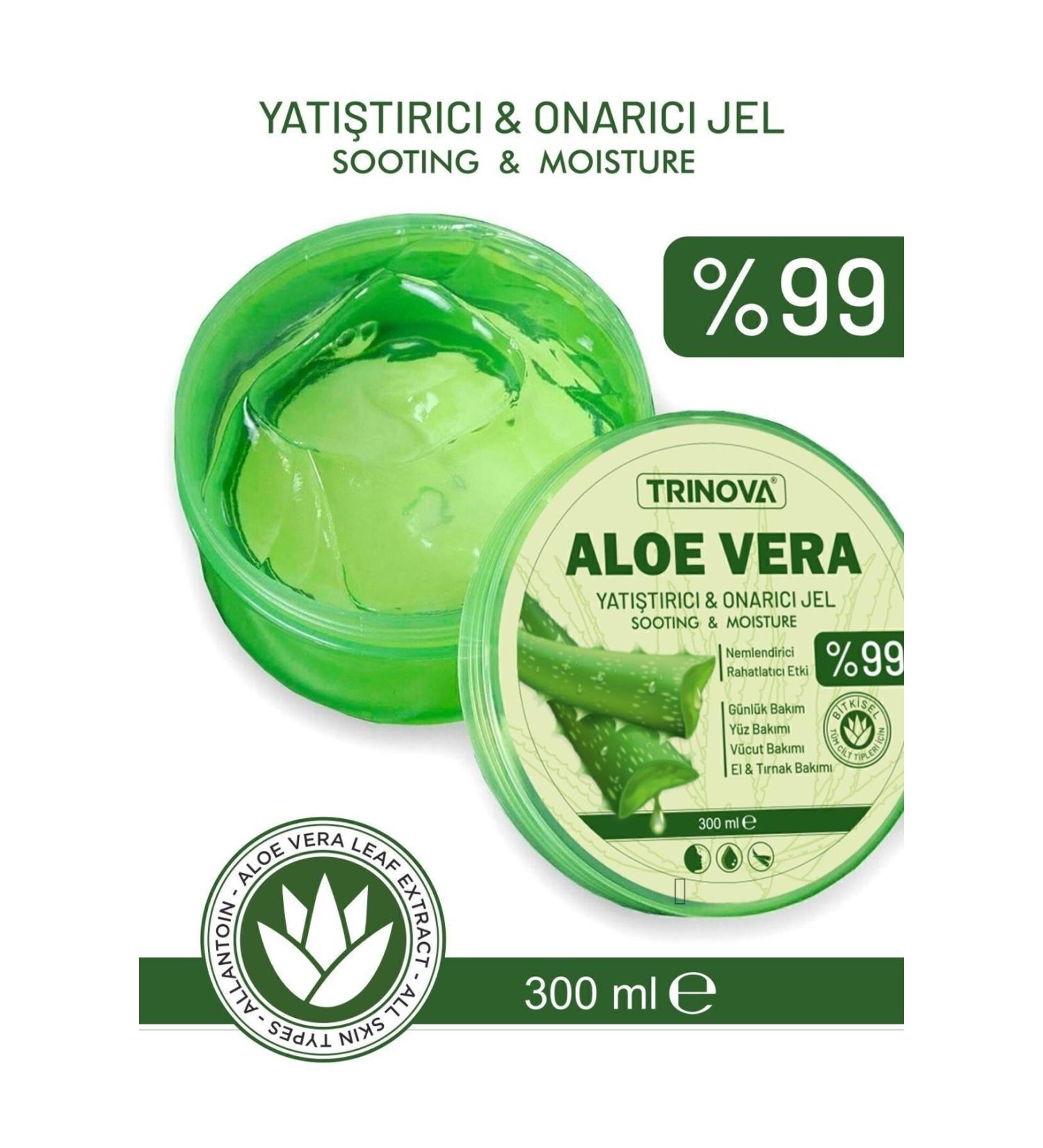 Trinova Aloe Vera Moisturizing Soothing Gel - Buy Online on GoSupps.com