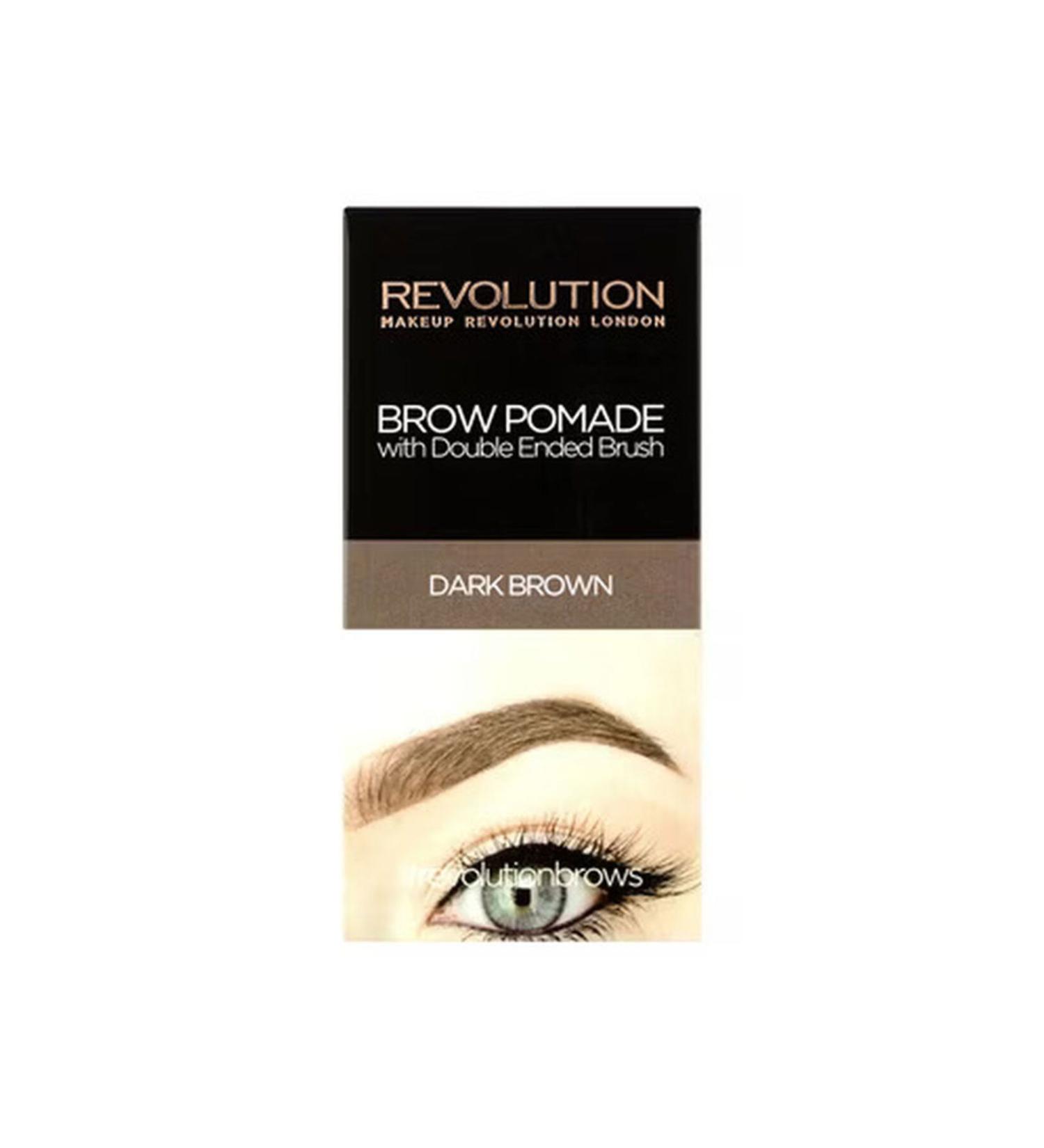 Revolution Brow Pomade Dark Brown Eyebrow Powder