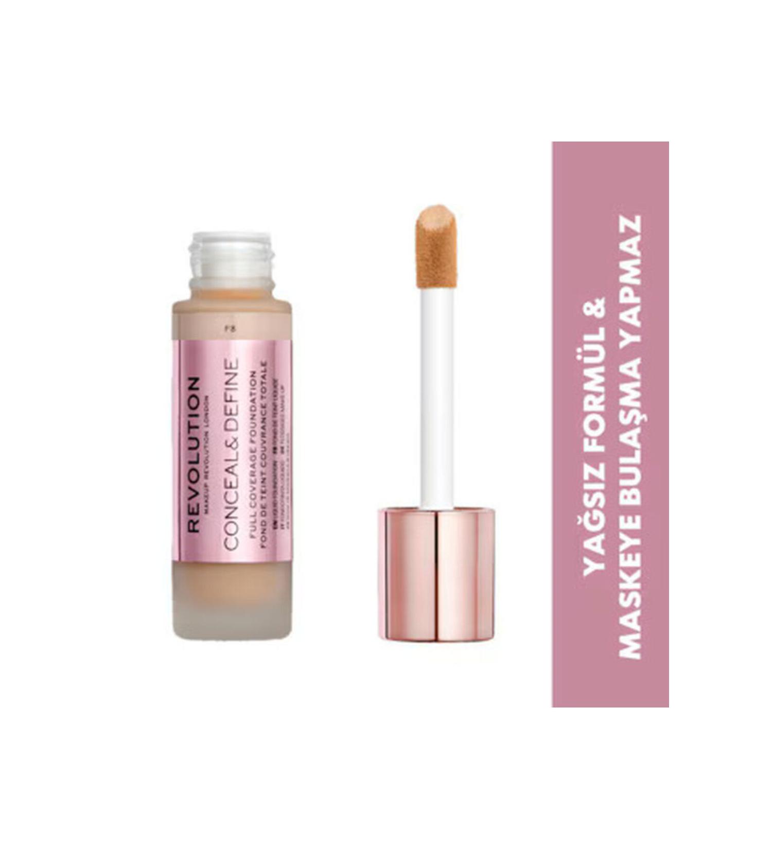Revolution Conceal & Define Foundation F8