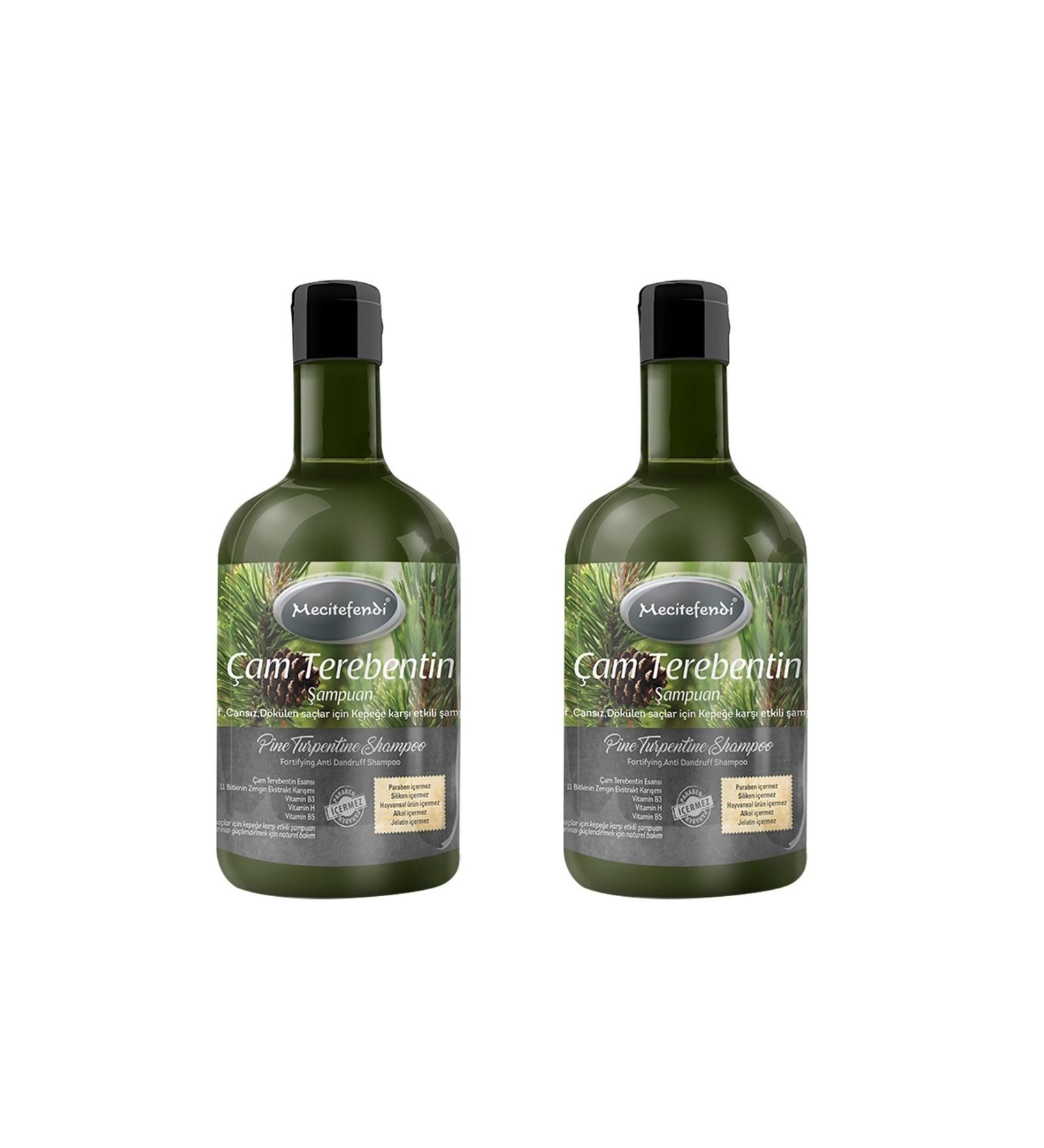 Mecit Efendi Pine Turpentine Shampoo 400 ml 2 pack
