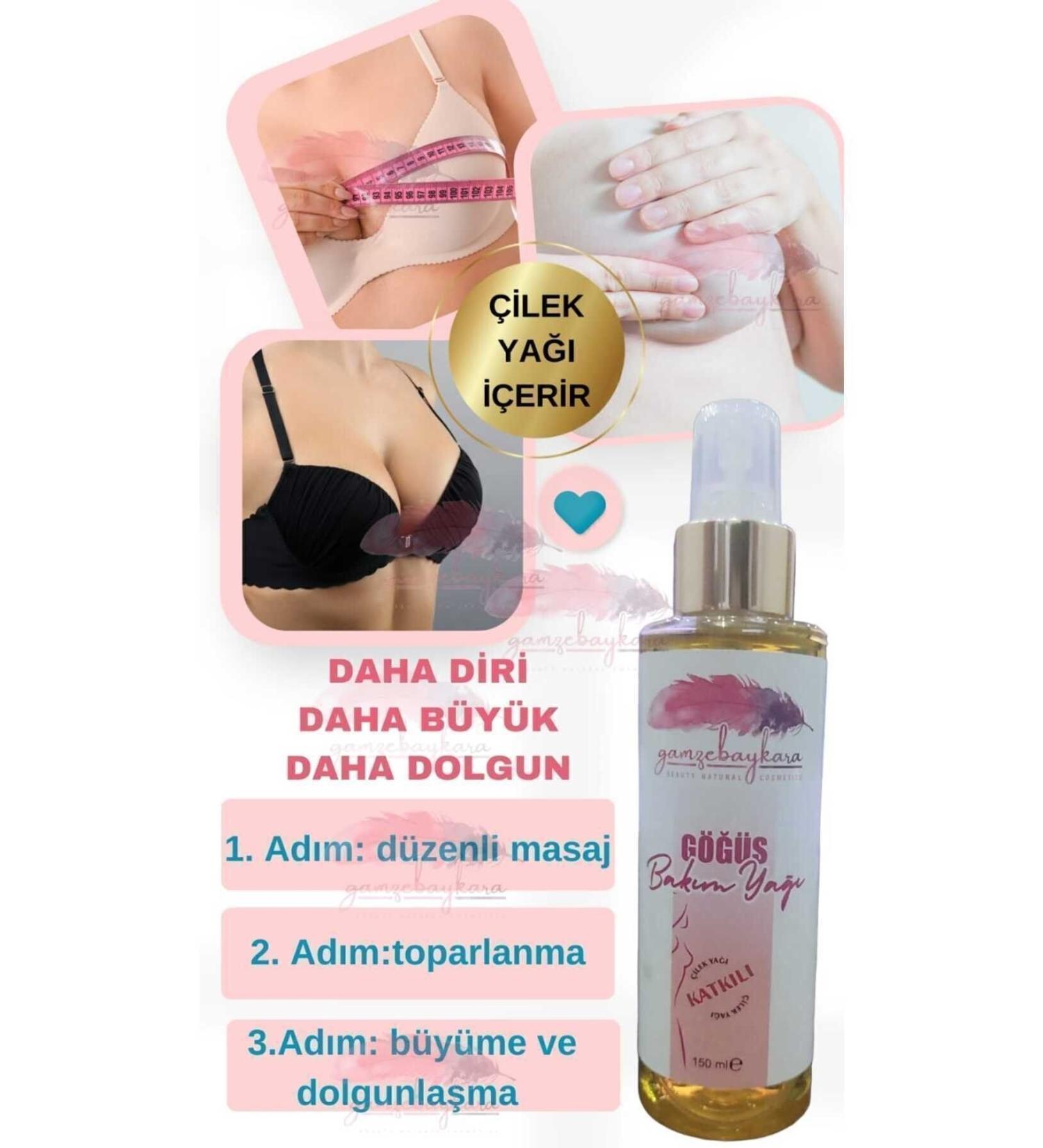 gamzebaykarabeauty Strawberry Oil Added Breast Care Oil