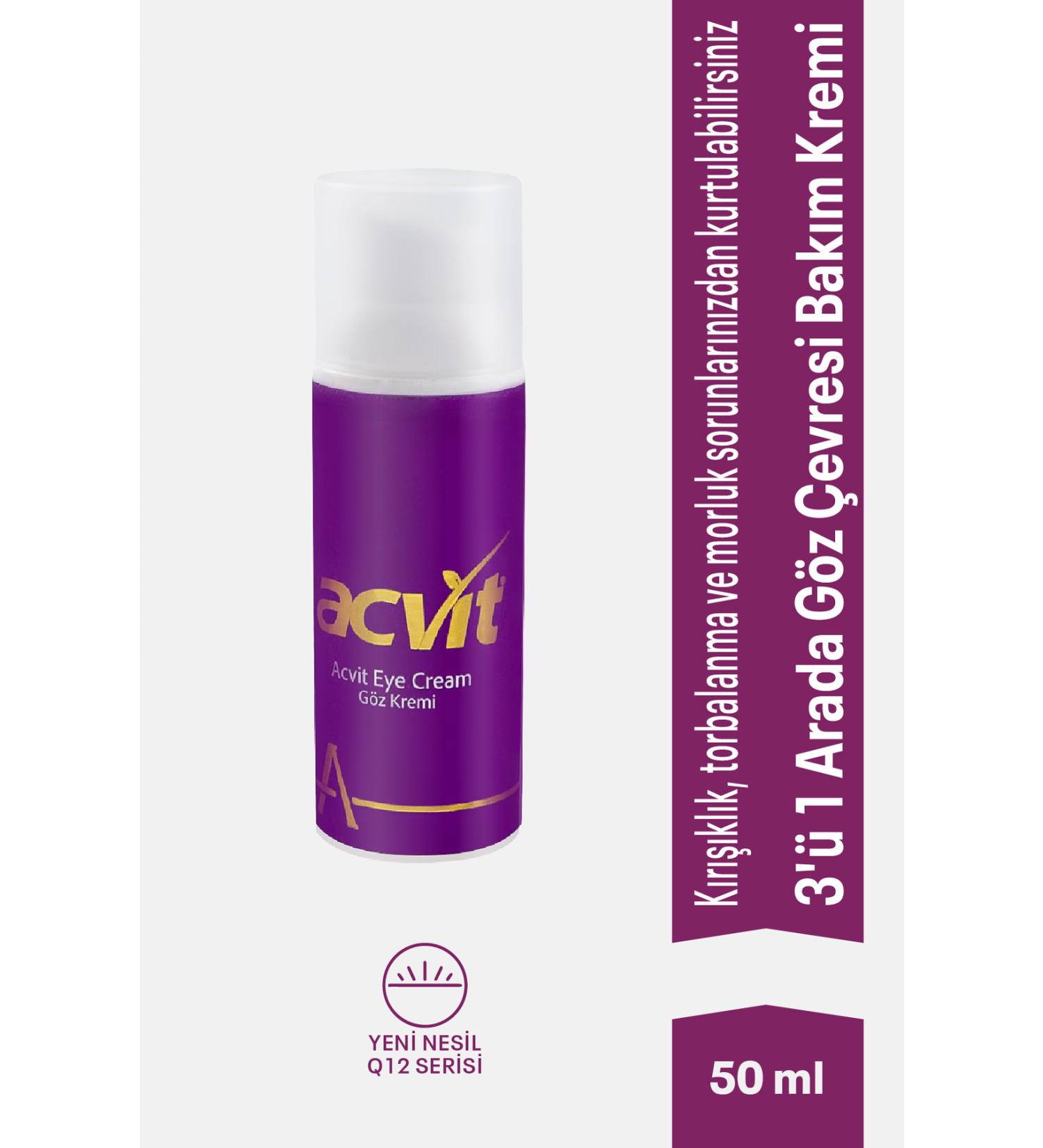 Acvit Eye Contour Care Cream - 3 in 1 - 50 Ml. - Buy Online on GoSupps.com
