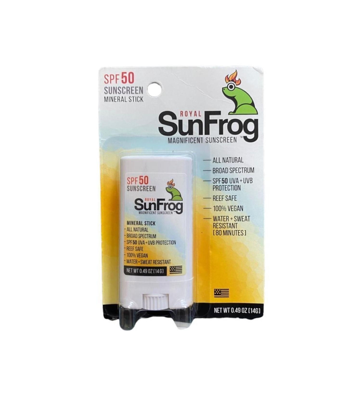 Royal SunFrog Magnificent Sunscreen Natural Stick Sunscreen Spf-50 14g.