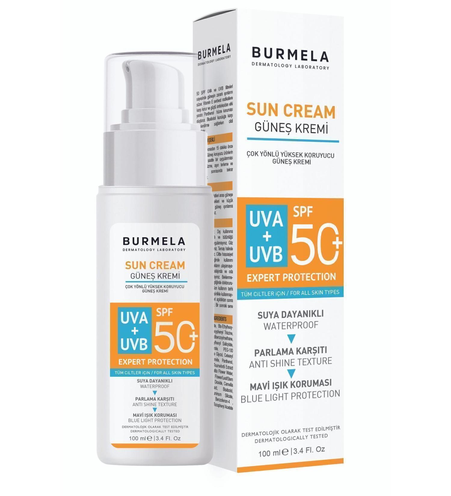BURMELA Spf + 50 Mineral Face and Body Sun Cream for All Skin Types 100 ml - Buy Online on GoSupps.com