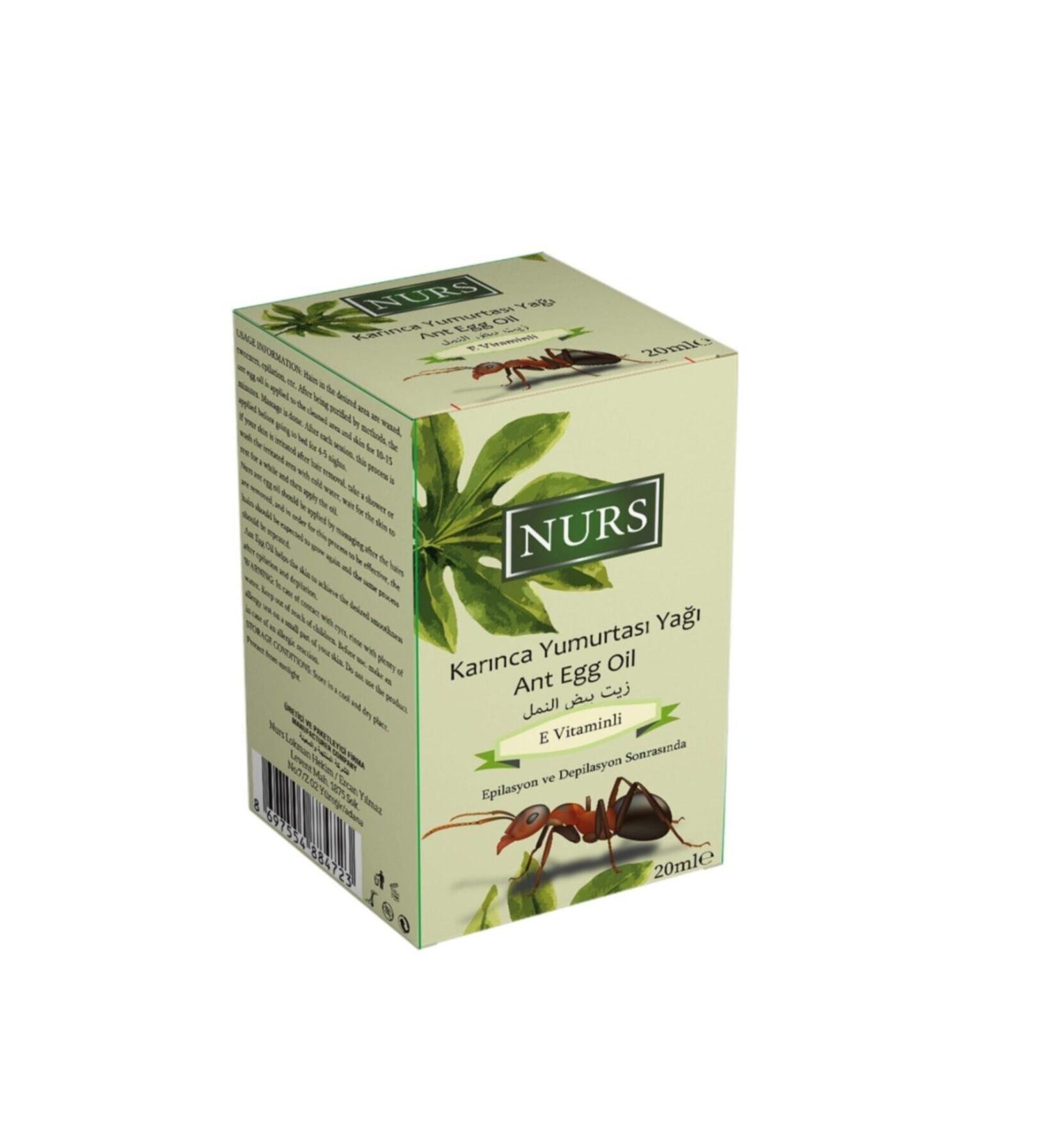 Nurs Ant Egg Oil 20 Ml Vitamin E After Epilation and Depilation