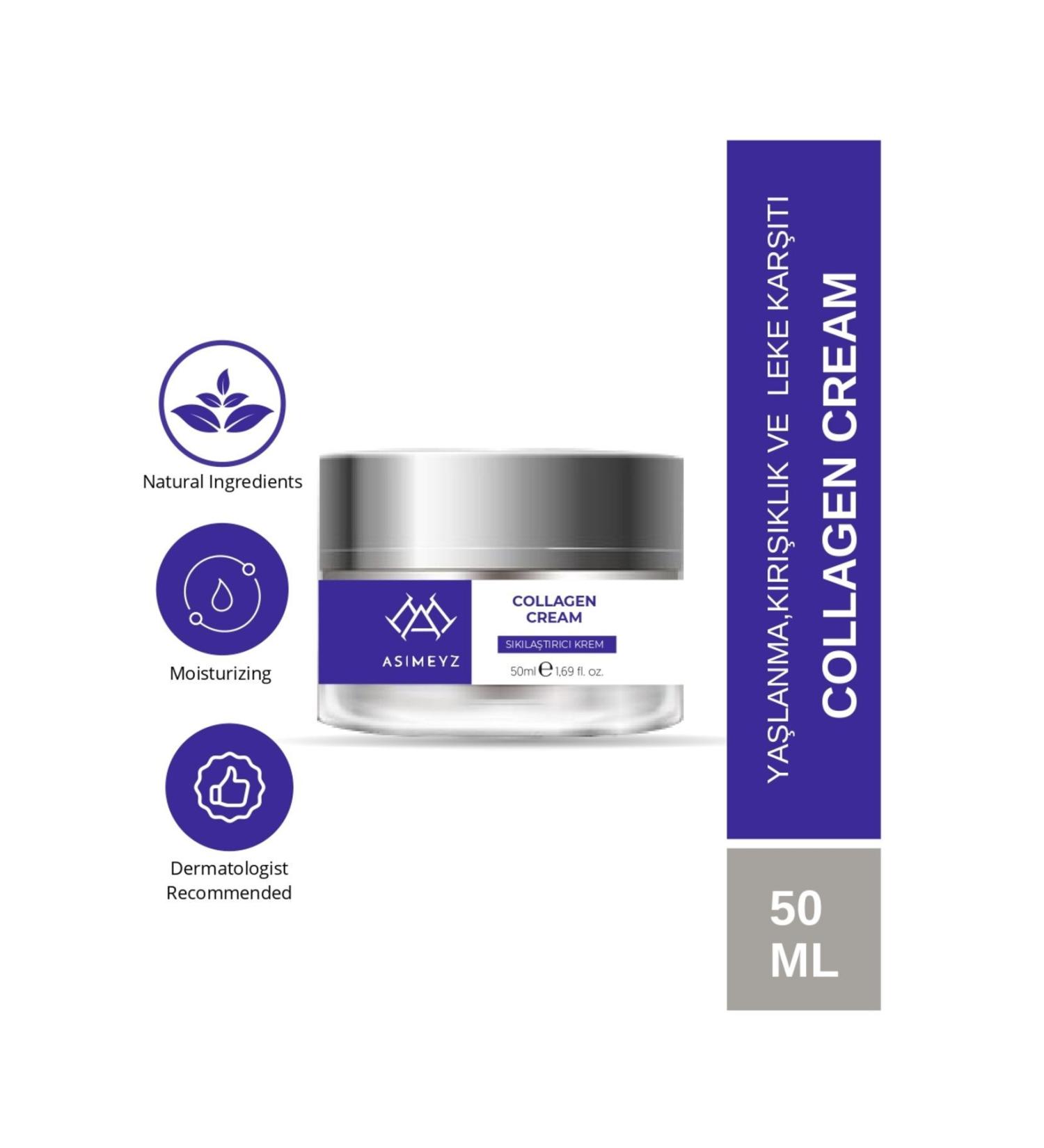 Asimeyz Anti-Aging Collagen Cream Anti-aging Anti-Wrinkle Firming Repairing Collagen 50ML - Buy Online on GoSupps.com