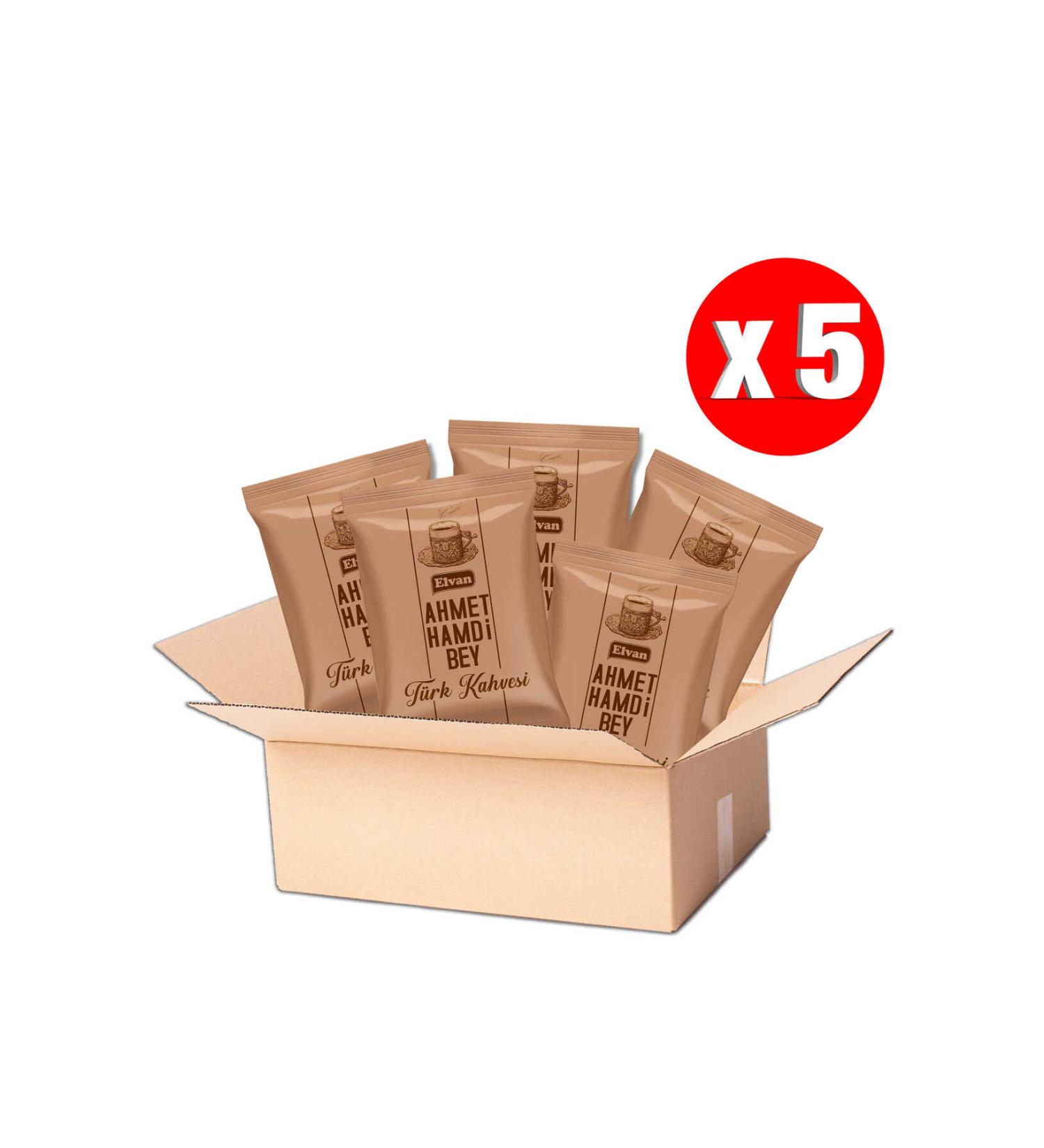 Elvan Ahmet Hamdi Bey Turkish Coffee 100 Gr. (5 Pieces)