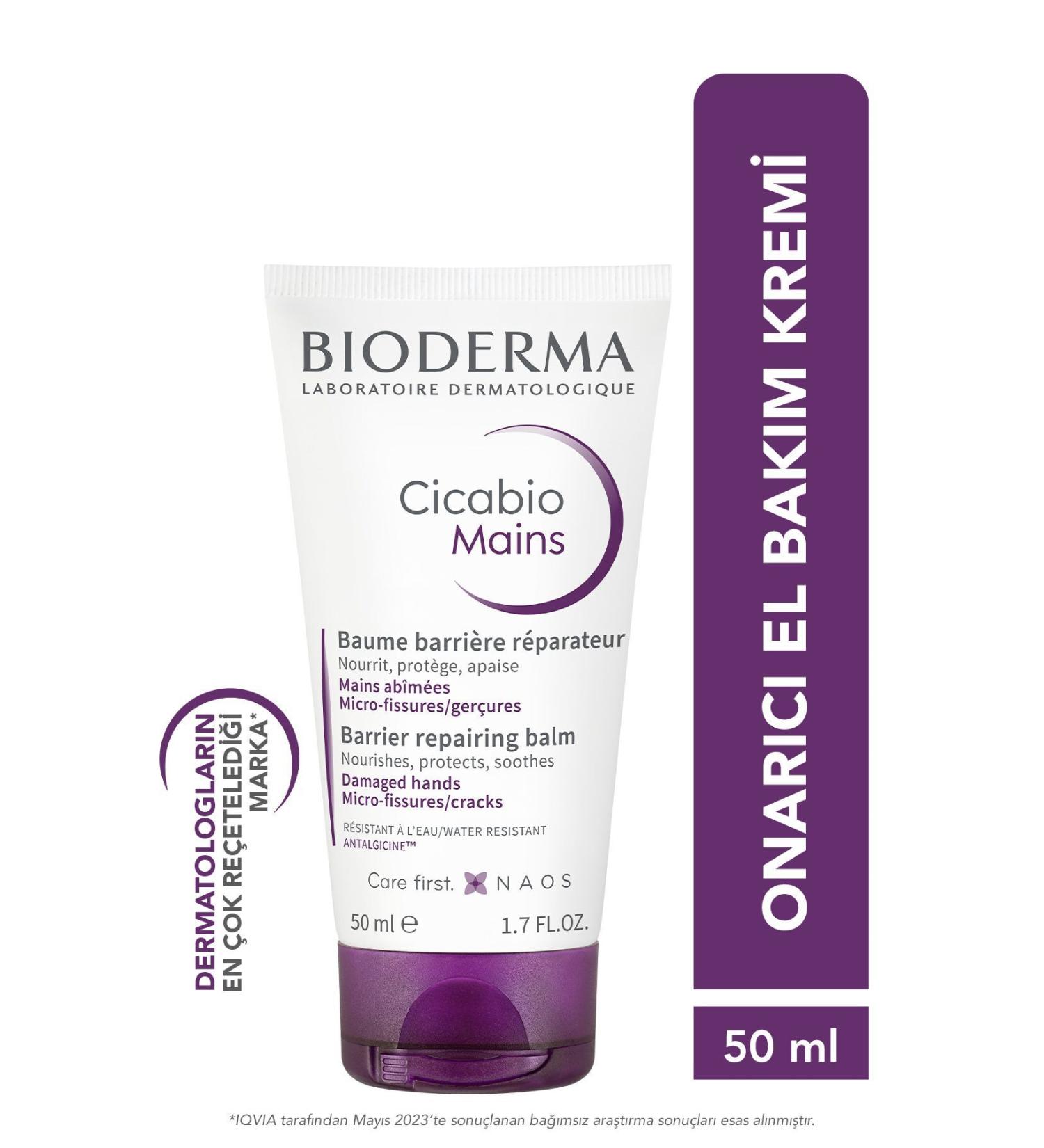 Bioderma Cicabio Repairing Care Cream with Shea Butter for Damaged Hands 50 ml - Buy Online on GoSupps.com