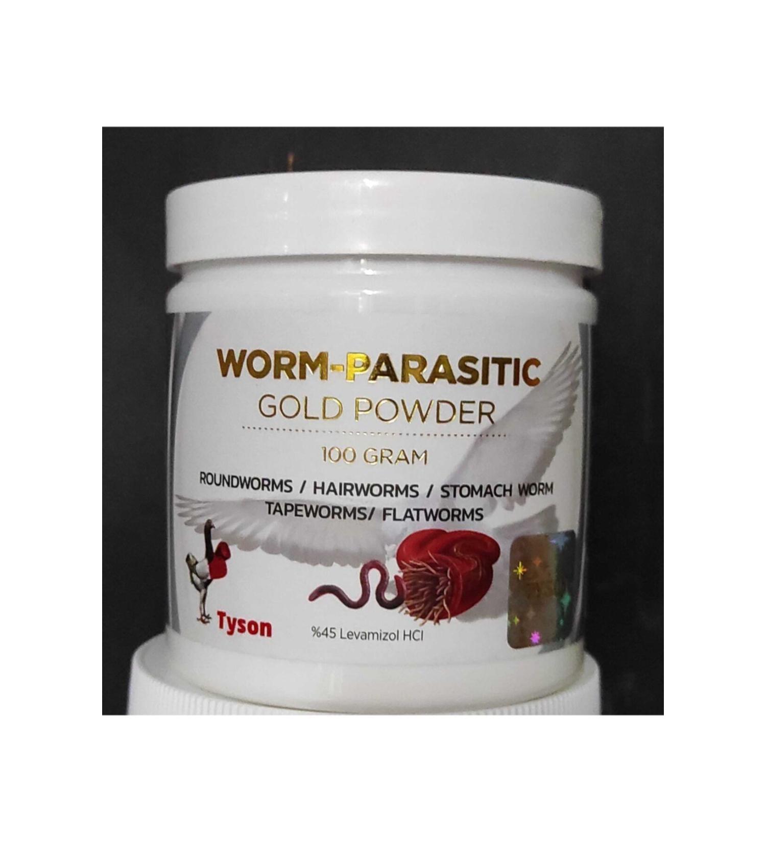 TYSON Worm Parasite - Worm Exterminator - 100 Gr Pigeon Chicken Poultry