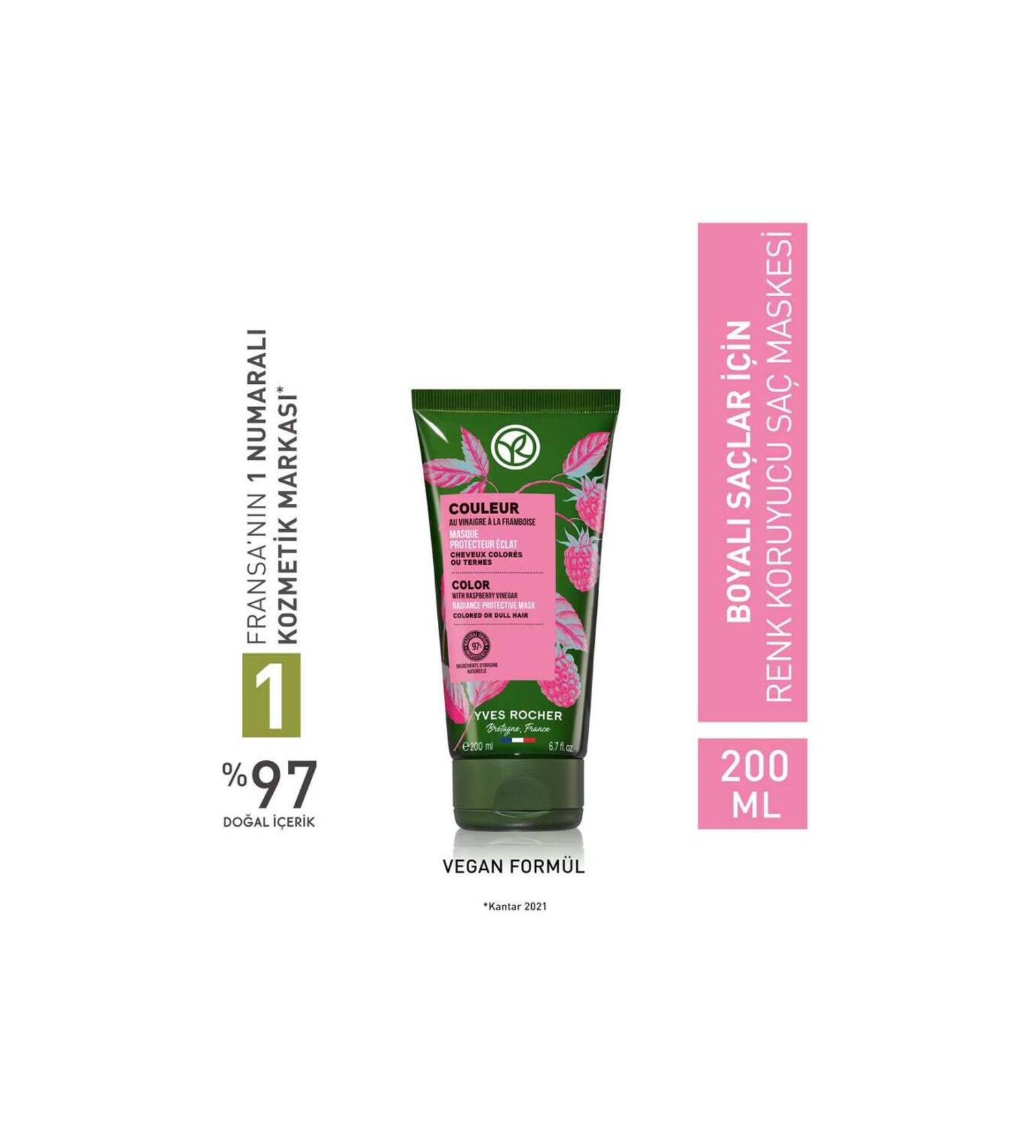 Yves Rocher Color Protecting Hair Mask - Dyed Hair / Couleur 200ml - Buy Online on GoSupps.com