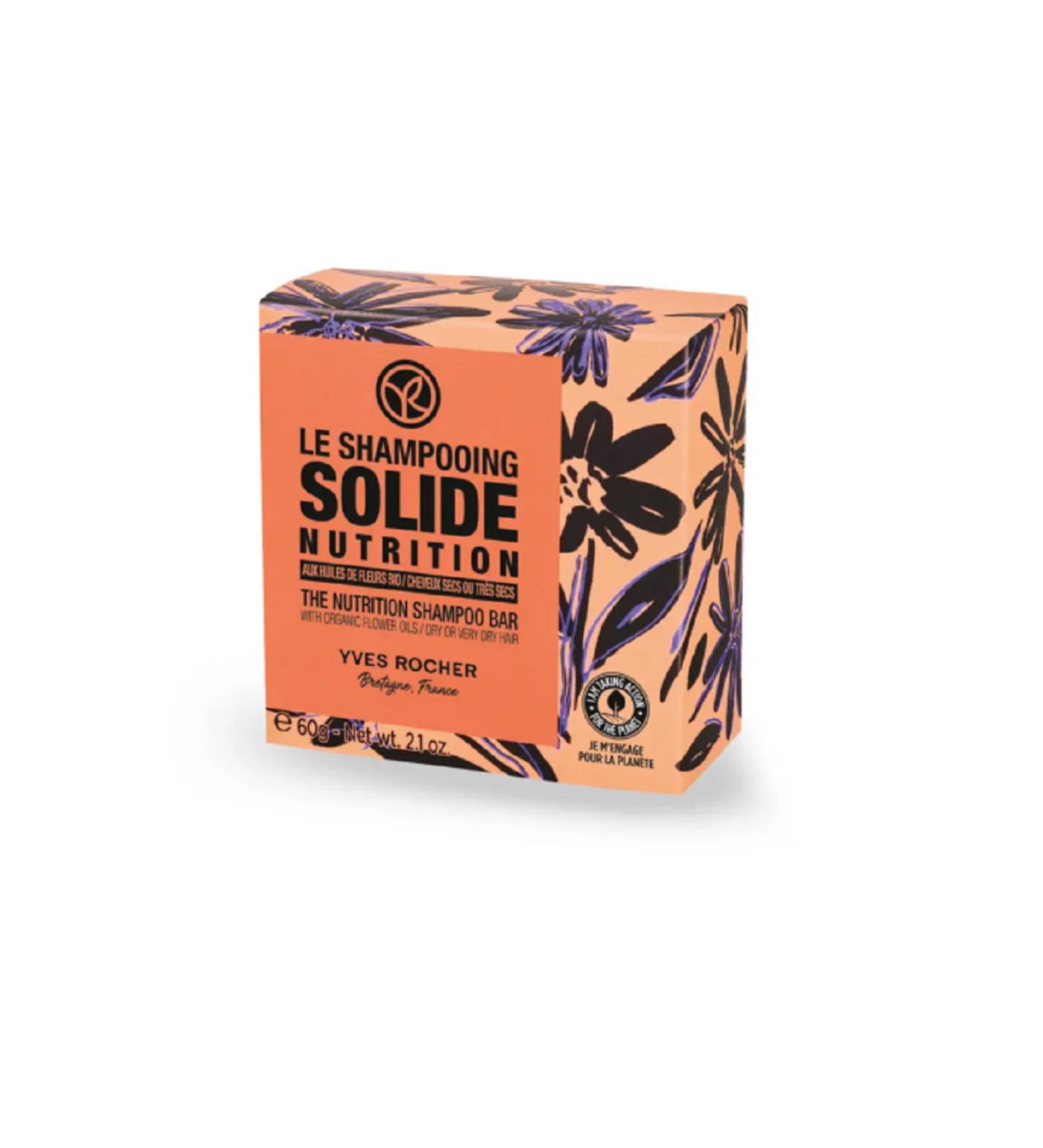 Yves Rocher Dry Hair / Nutrition Organic Flower Oil Nourishing Solid Shampoo - Buy Online on GoSupps.com