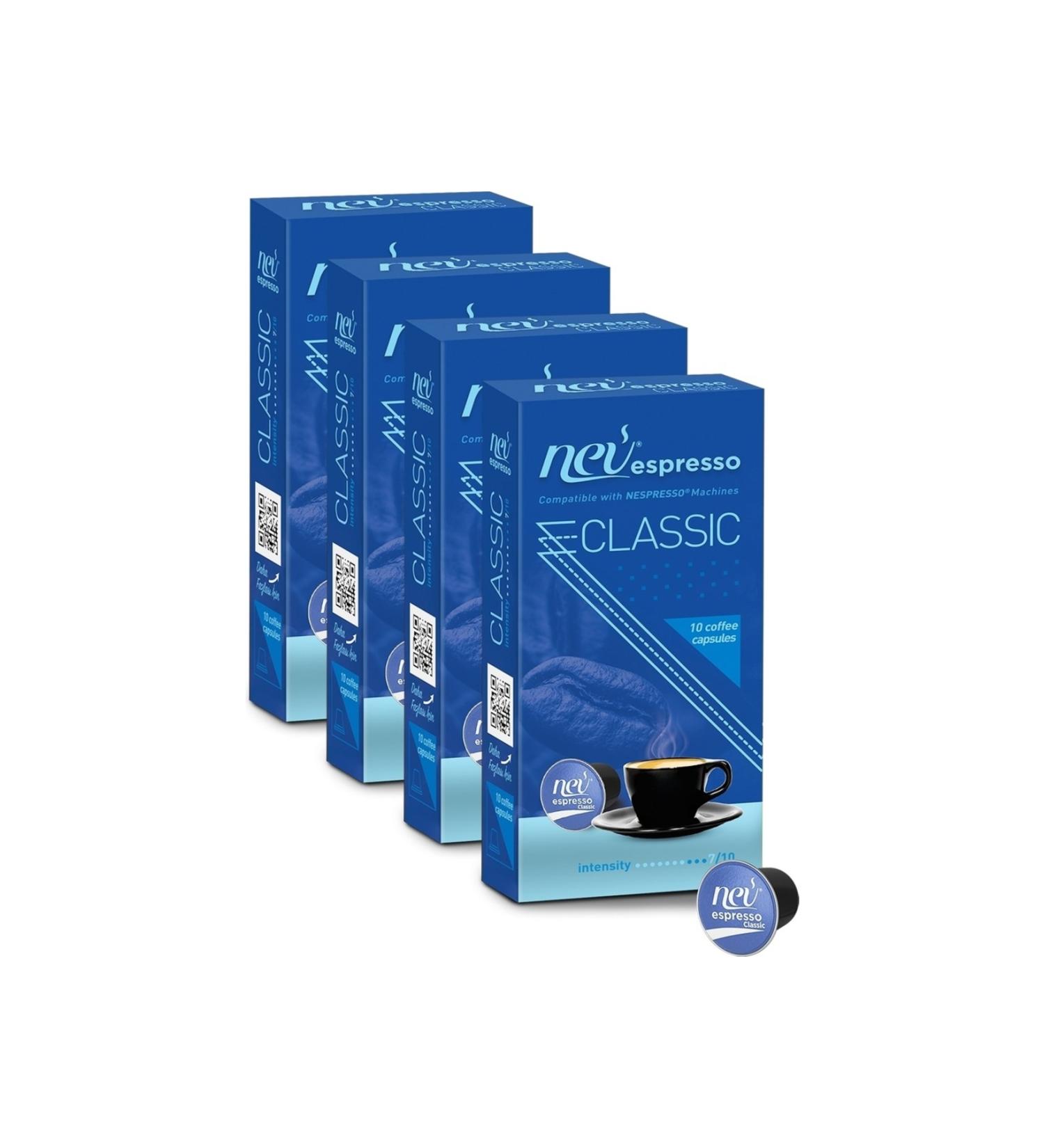 nev espresso Classic Capsule Coffee 4 Boxes 40 Pieces