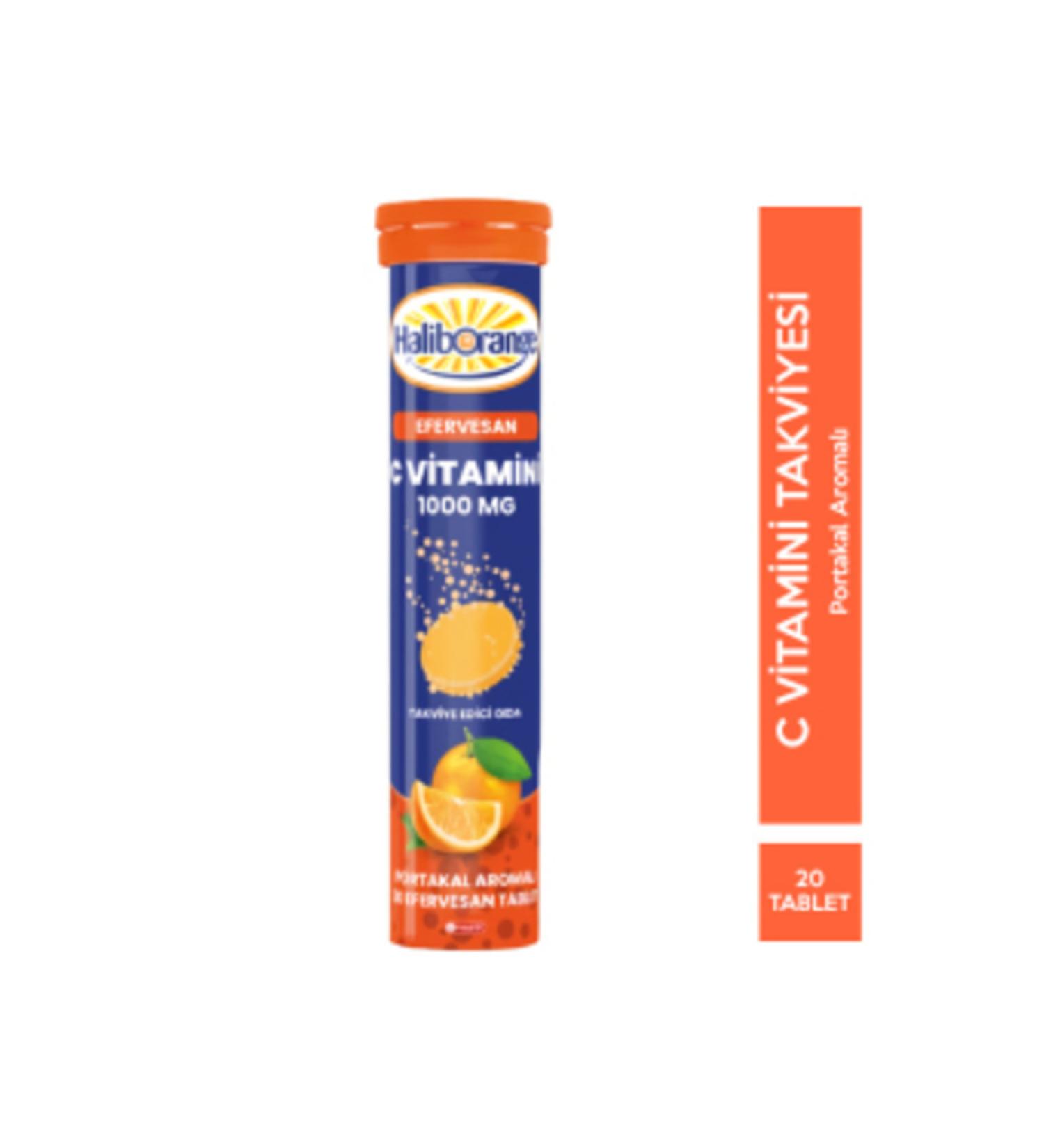 Haliborange Orange Flavored Vitamin C Effervescent 20 Effervescent Tablets (SINGLE)