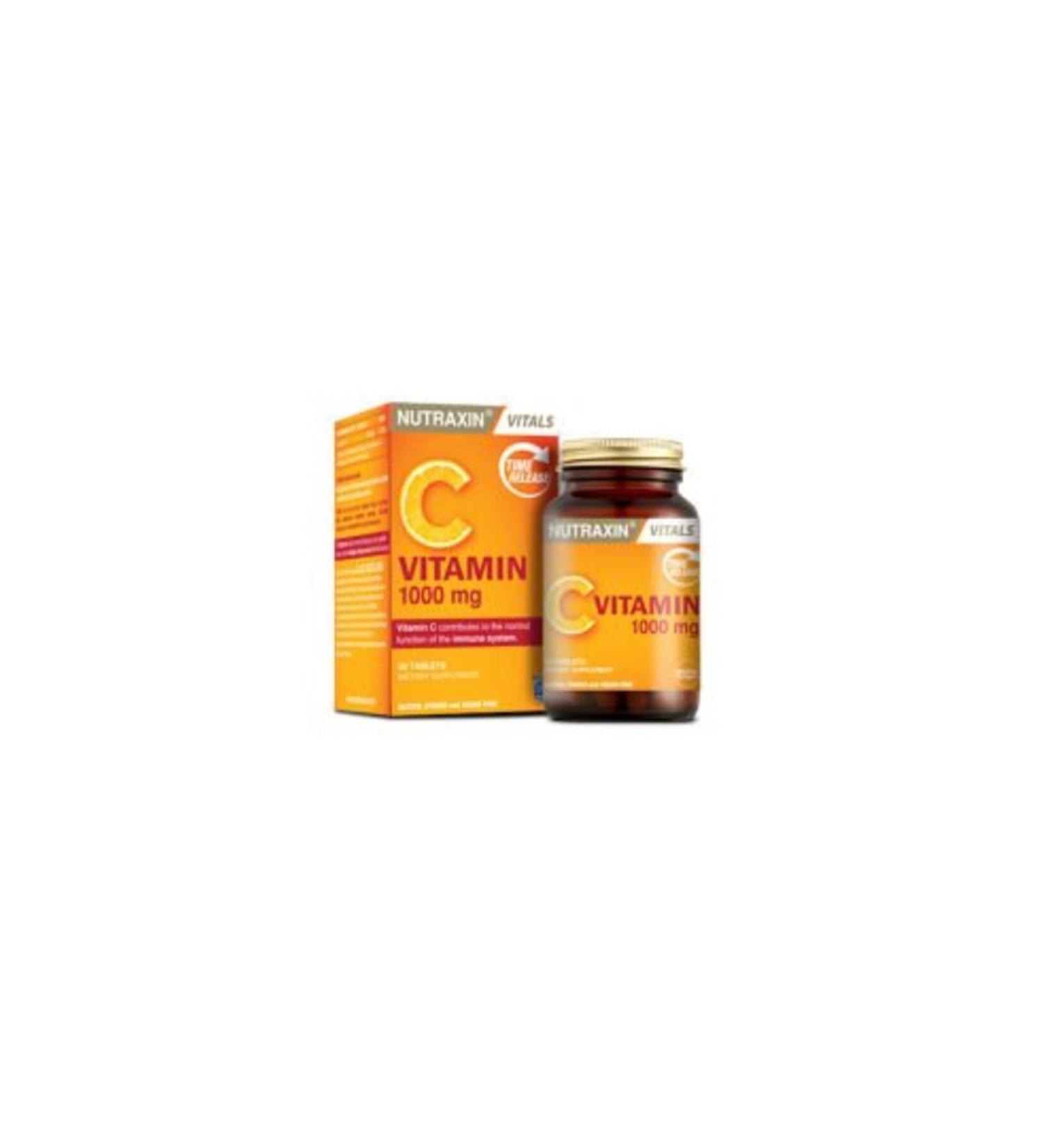 Nutraxin Vitamin C 1000mg 30 Tablets (SINGLE)